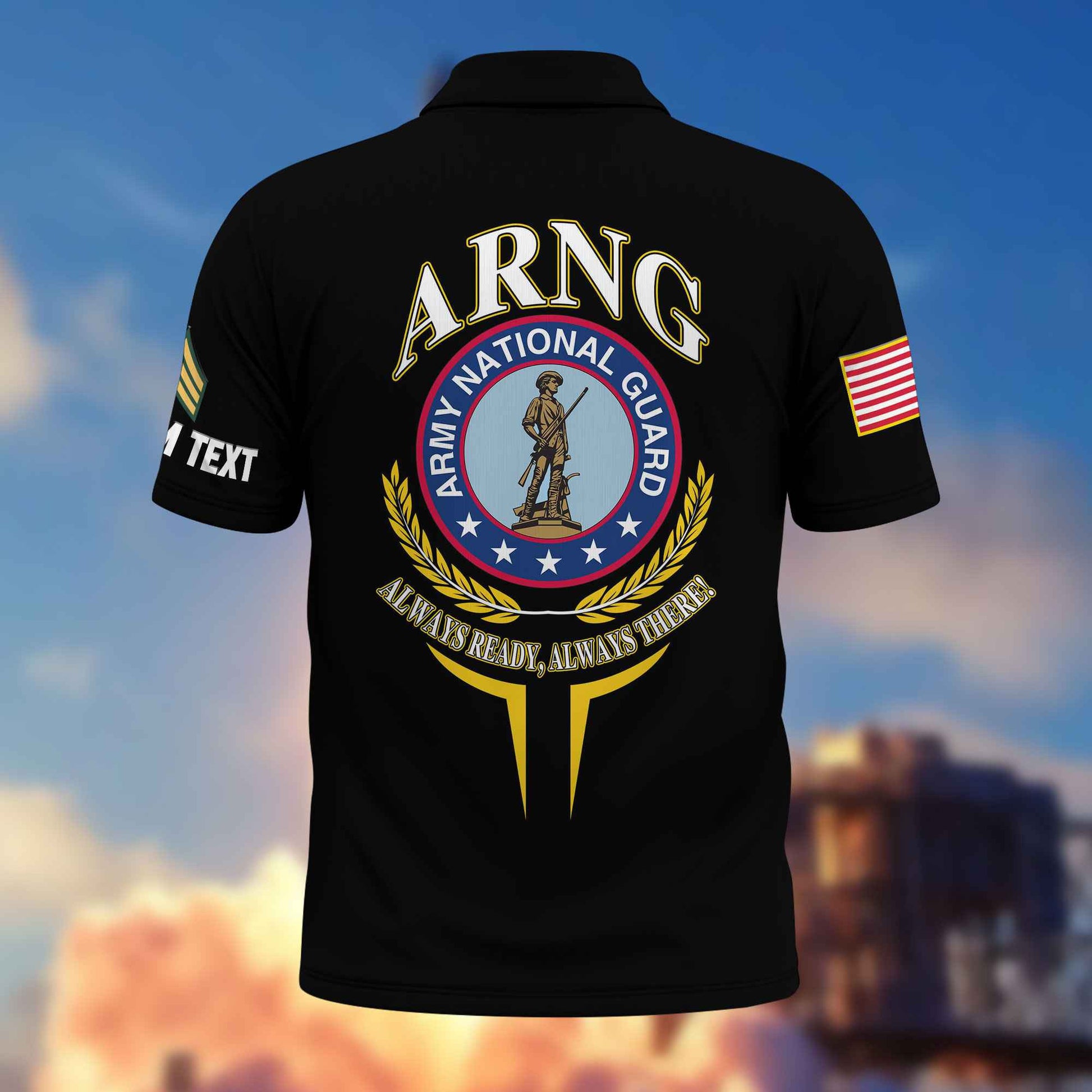 Premium Custom US Army National Guard Polo Shirt VPVC216708, Gifts For Army National Guard Veteran, Best Gifts On Father's Day, Armed Forces Day, Independence Day, Veterans Day.