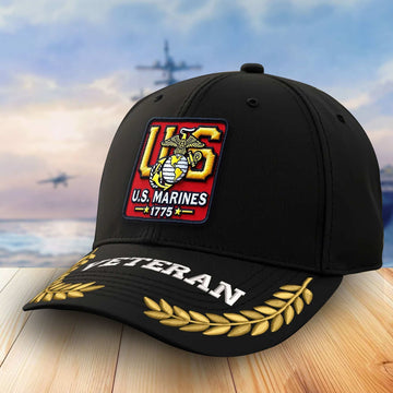 Premium USMC Veterans Embroidered Baseball Hats VPVC302506, Gifts For Marine Veteran On Father's Day, Armed Forces Day, Independence Day, Veterans Day.