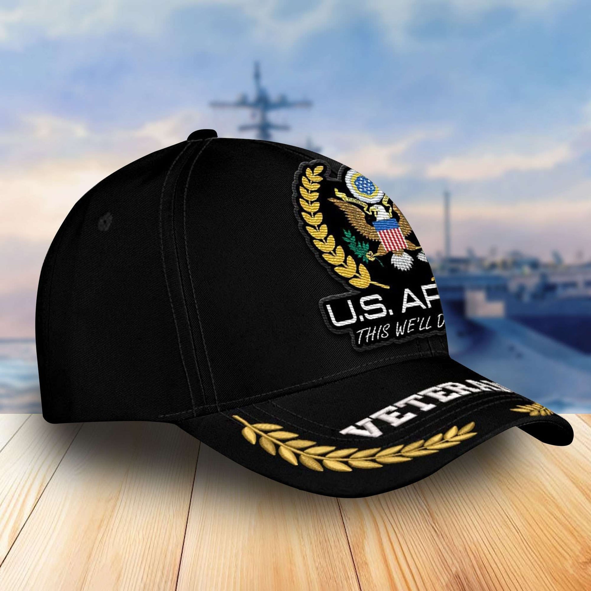 Premium Custom US Veterans Embroidered Baseball Hats VPVC305001, Gifts For Veterans On Father's Day, Armed Forces Day, Independence Day, Veterans Day.