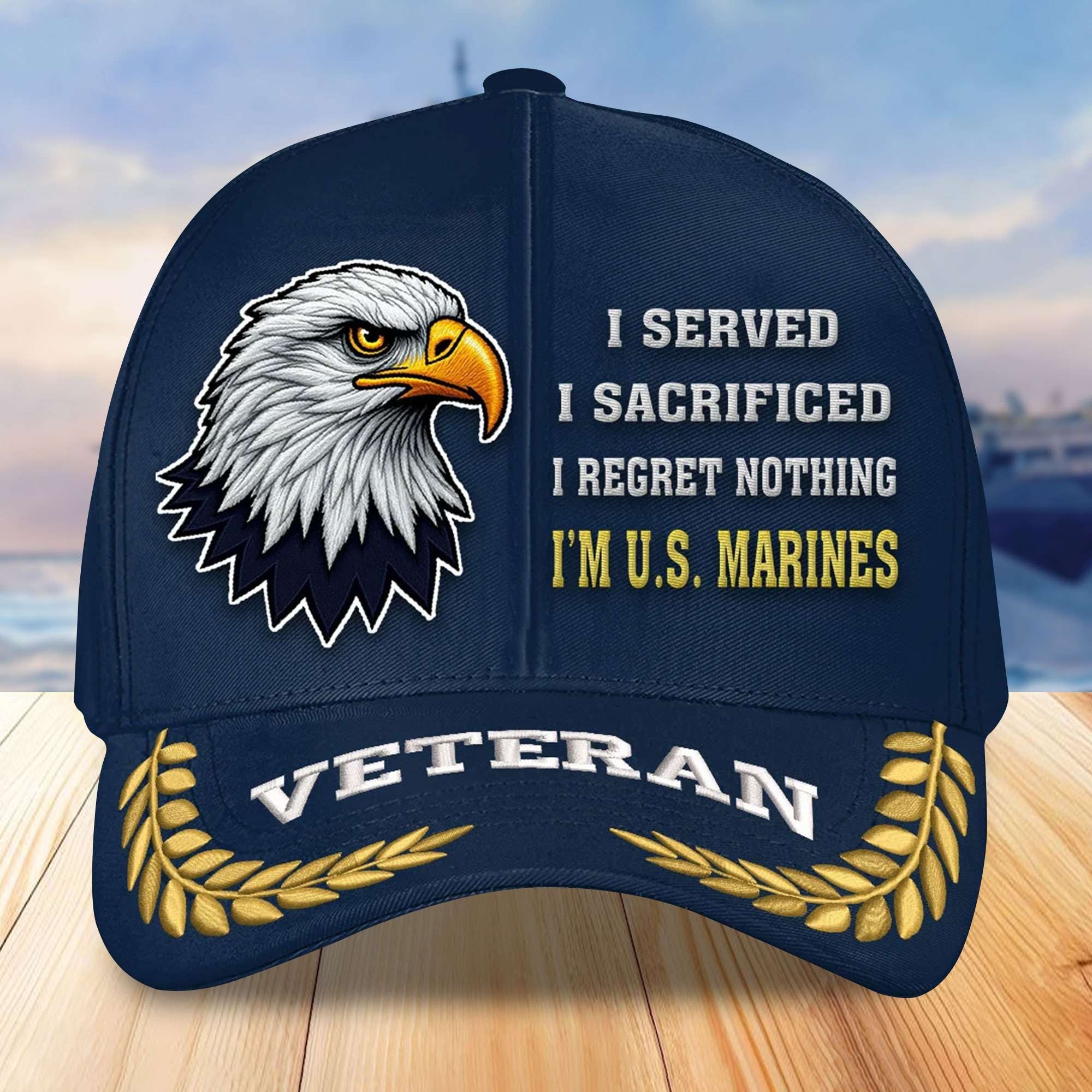 Premium USMC Embroidered Baseball Hats VPVC305202, Gifts For Marine Veterans On Father's Day, Armed Forces Day, Independence Day, Veterans Day.