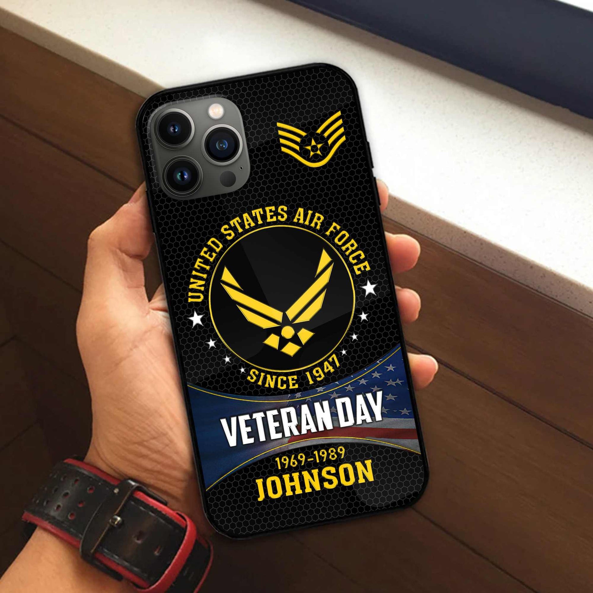Premium Custom USAF Phone Case VPVC504604, Gifts For Air Force Veteran, Gifts For Dad, For Husband, Best Gifts On Father's Day, Armed Forces Day, Independence Day, Veterans Day.