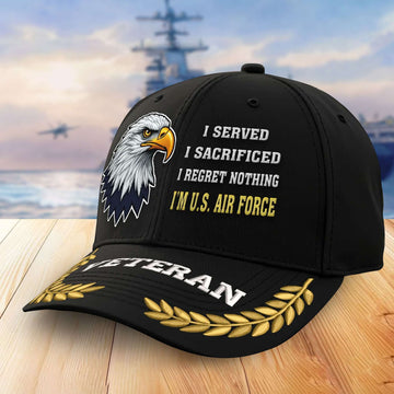 Premium USAF Embroidered Baseball Hats VPVC305303, Gifts For Air Force Veterans On Father's Day, Armed Forces Day, Independence Day, Veterans Day.