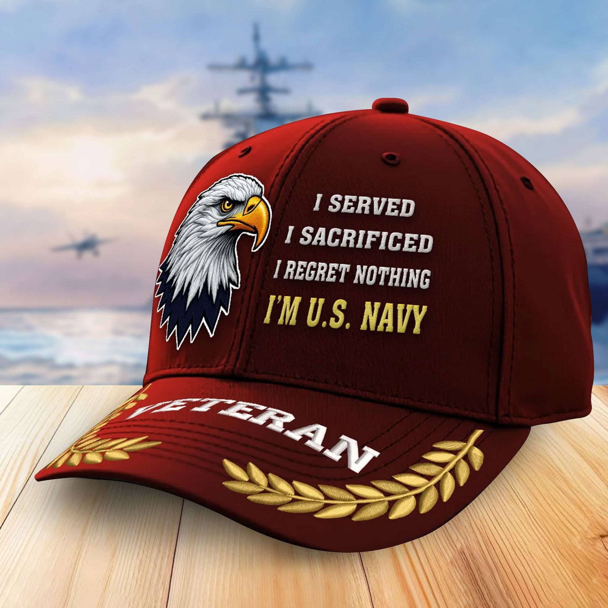 Premium US Navy Embroidered Baseball Hats VPVC305401, Gifts For Navy Veterans On Father's Day, Armed Forces Day, Independence Day, Veterans Day.
