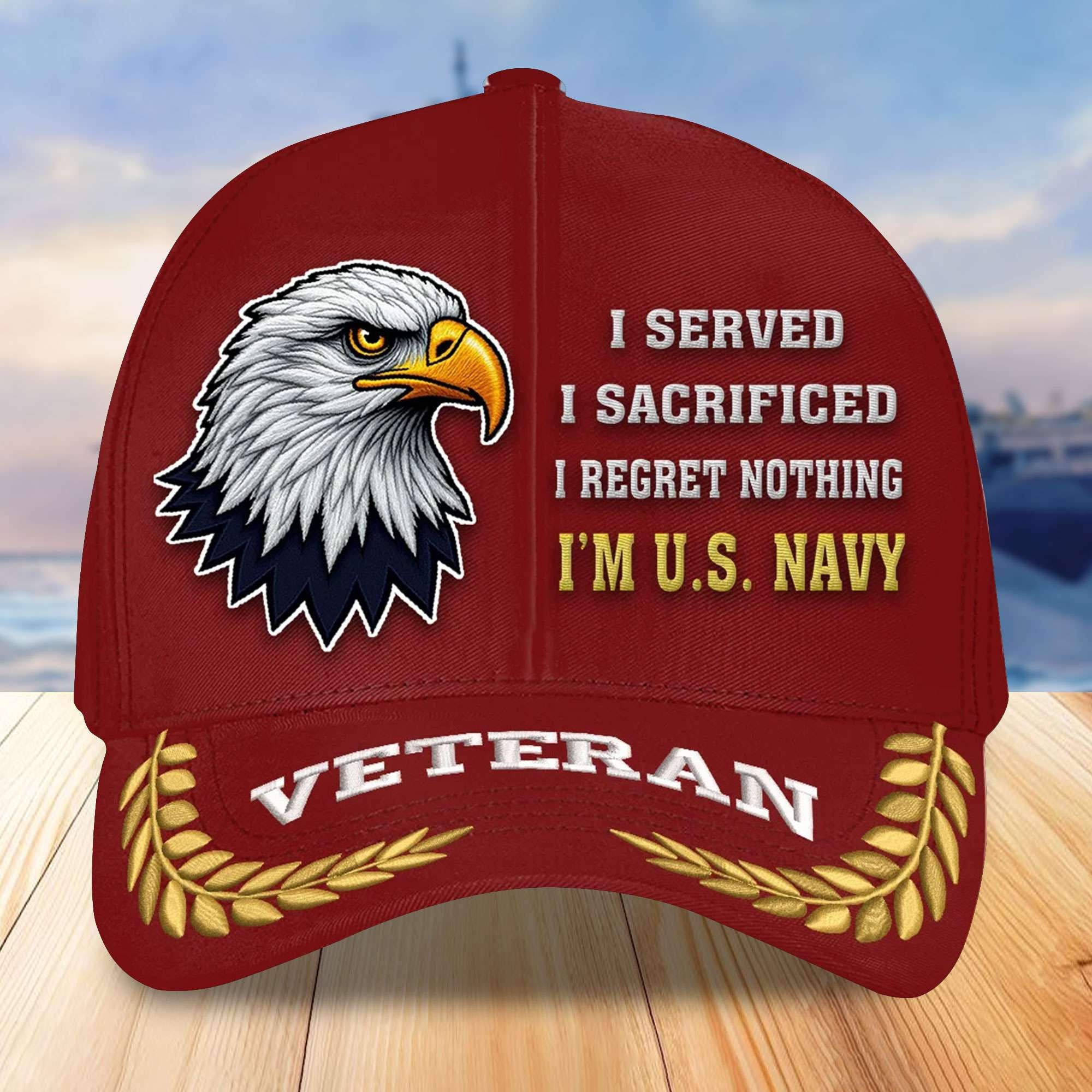 Premium US Navy Embroidered Baseball Hats VPVC305401, Gifts For Navy Veterans On Father's Day, Armed Forces Day, Independence Day, Veterans Day.
