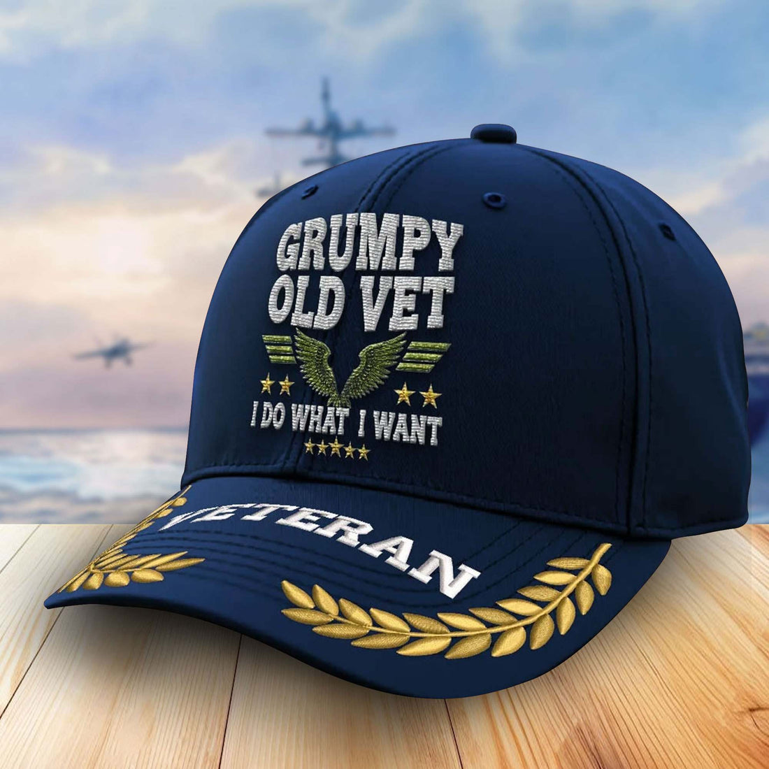 Premium US Veterans Embroidered Baseball Hats VPVC303102, Gifts For Veterans On Father's Day, Armed Forces Day, Independence Day, Veterans Day.