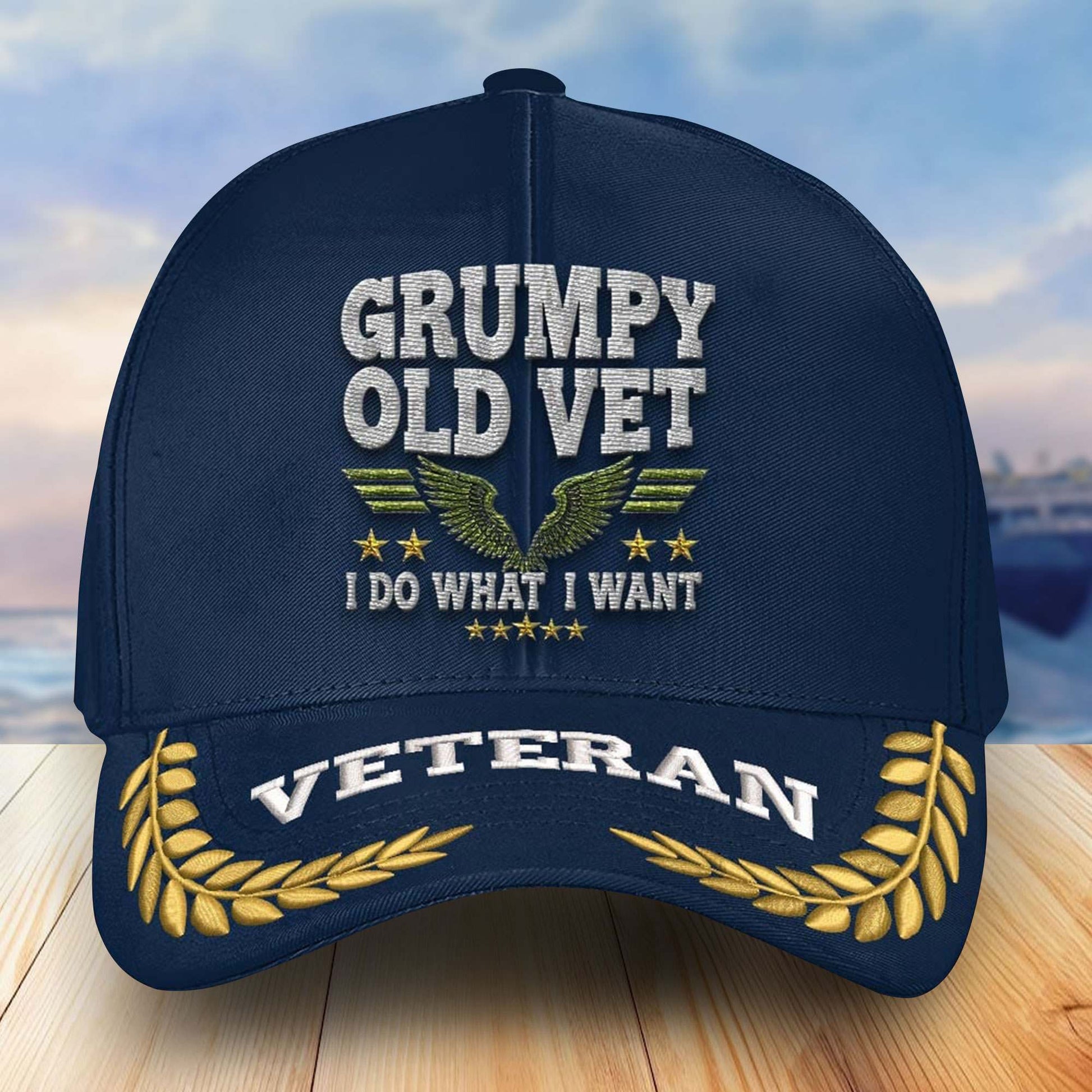 Premium US Veterans Embroidered Baseball Hats VPVC303102, Gifts For Veterans On Father's Day, Armed Forces Day, Independence Day, Veterans Day.