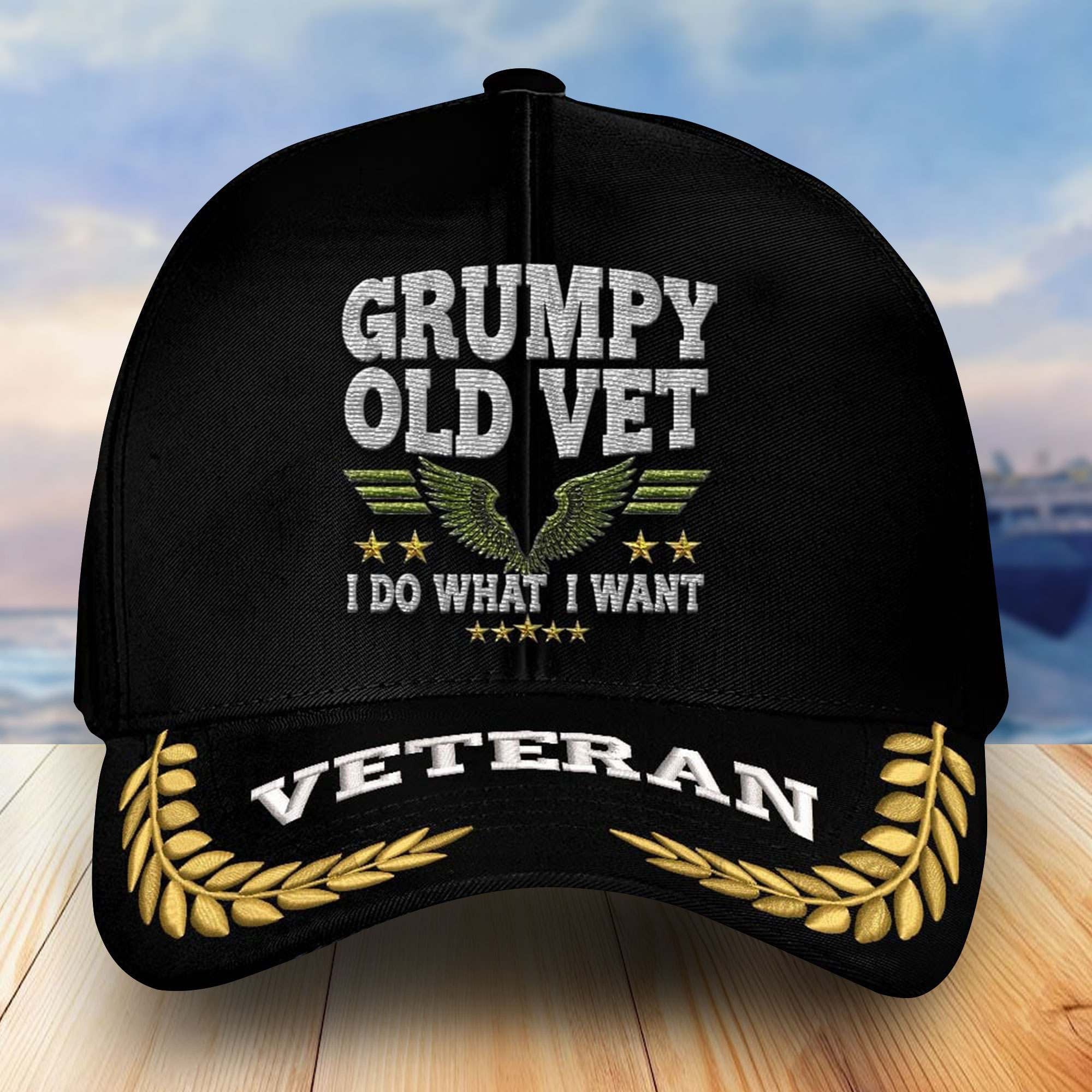 Premium US Veterans Embroidered Baseball Hats VPVC303103, Gifts For Veterans On Father's Day, Armed Forces Day, Independence Day, Veterans Day.