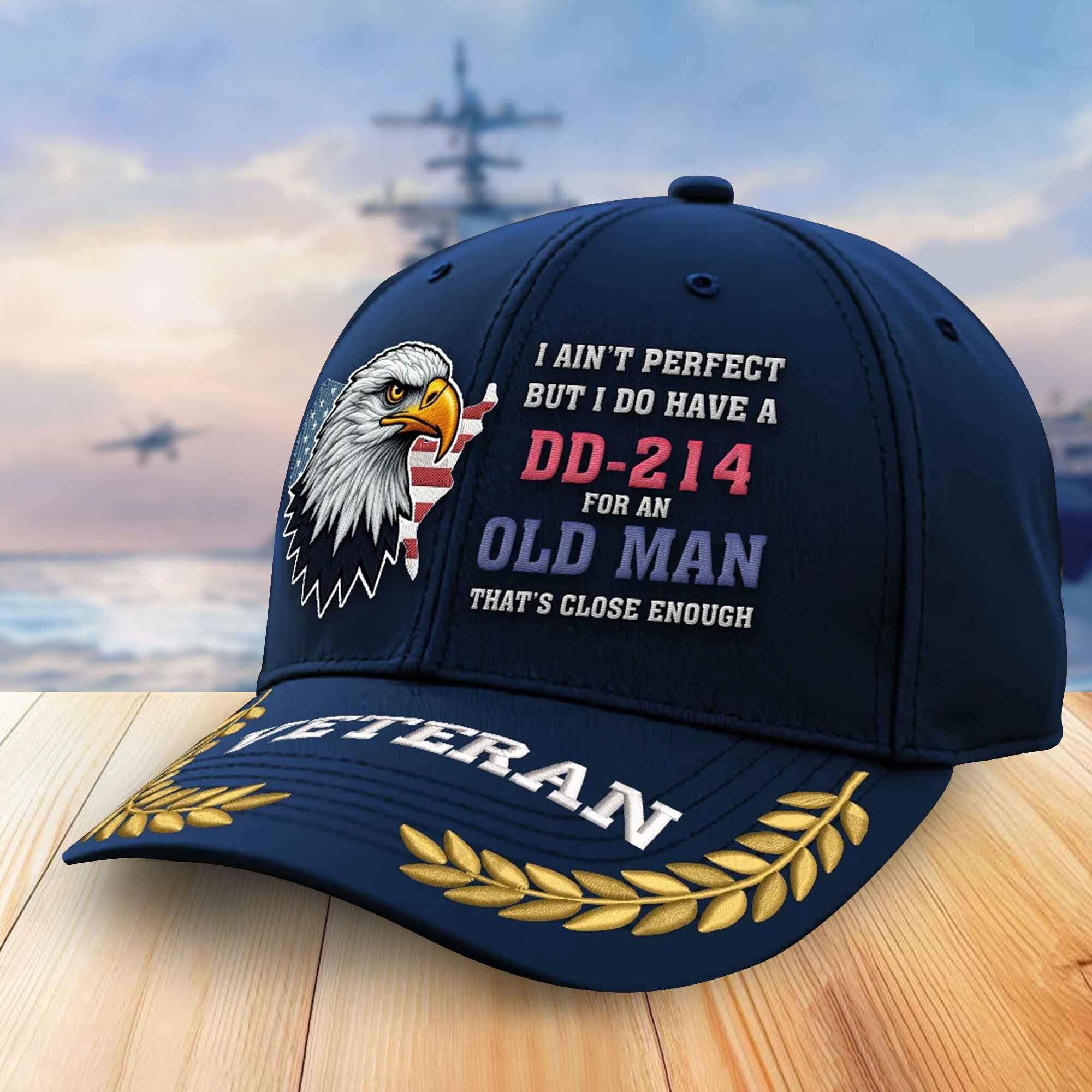 Premium US Veterans Embroidered Baseball Hats VPVC305702, Gifts For Veterans On Father's Day, Armed Forces Day, Independence Day, Veterans Day.