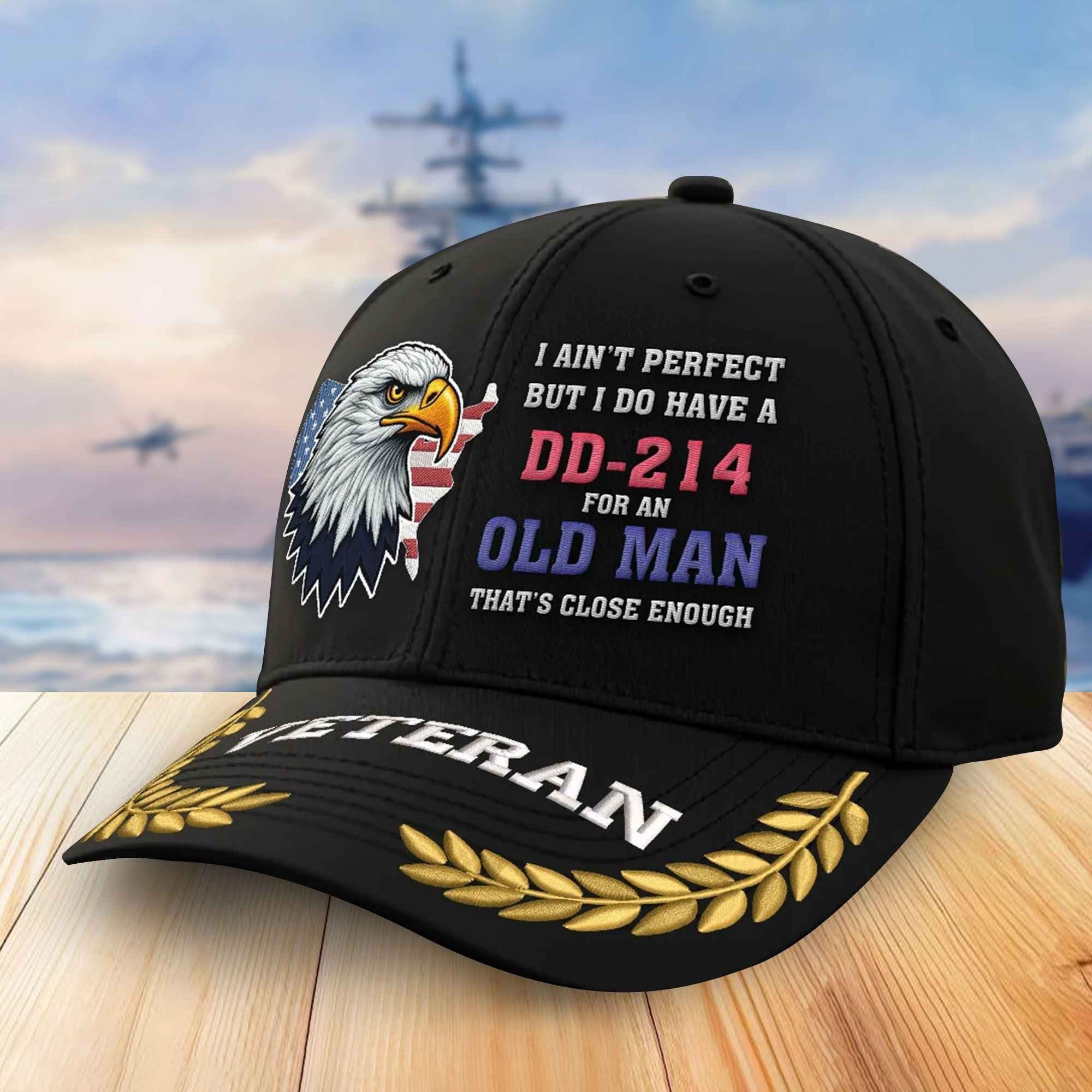 Premium US Veterans Embroidered Baseball Hats VPVC305703, Gifts For Veterans On Father's Day, Armed Forces Day, Independence Day, Veterans Day.