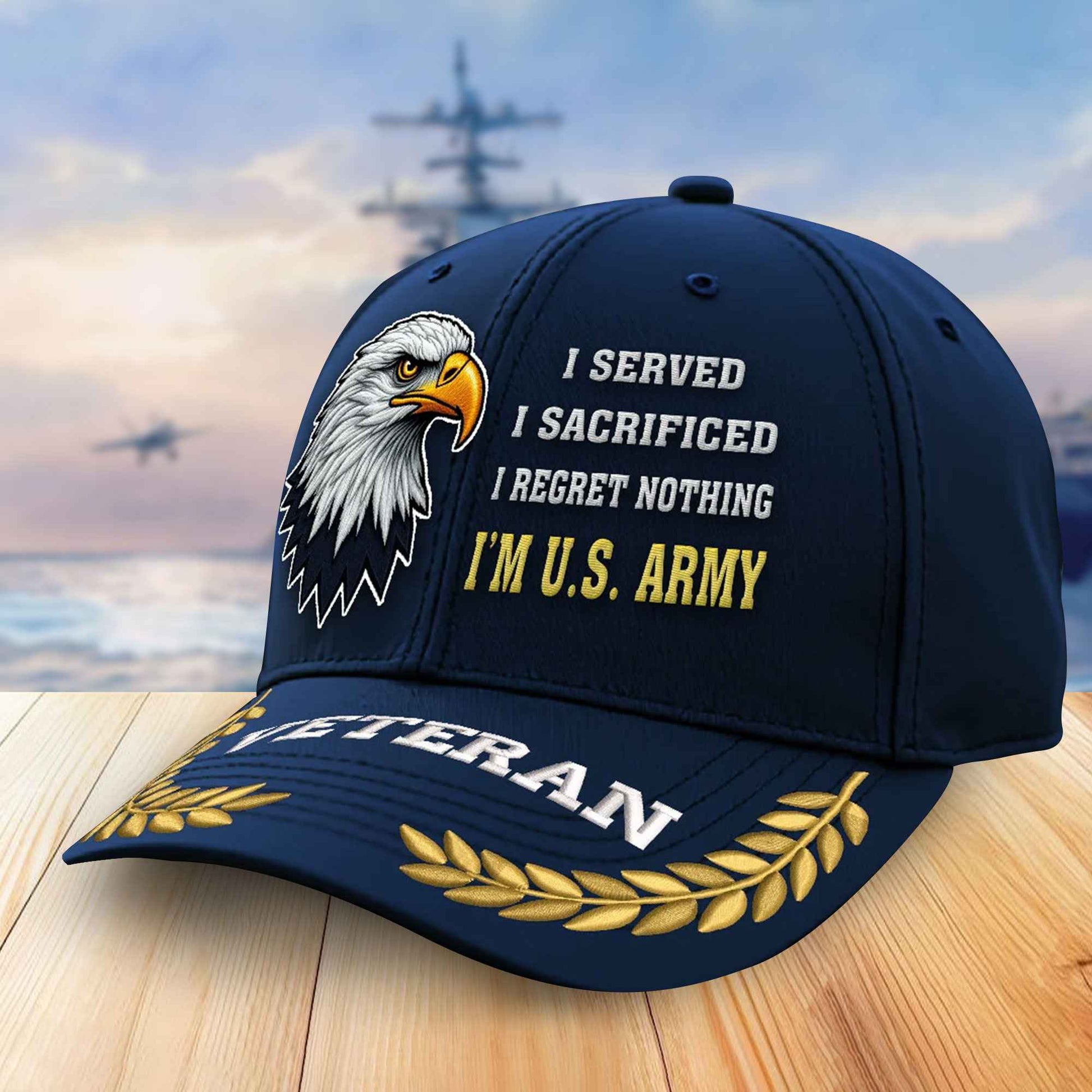 Premium US Army Embroidered Baseball Hats VPVC305802, Gifts For Army Veterans On Father's Day, Armed Forces Day, Independence Day, Veterans Day.