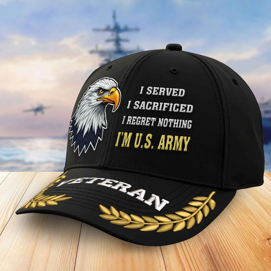 Premium US Army Embroidered Baseball Hats VPVC305803, Gifts For Army Veterans On Father's Day, Armed Forces Day, Independence Day, Veterans Day.