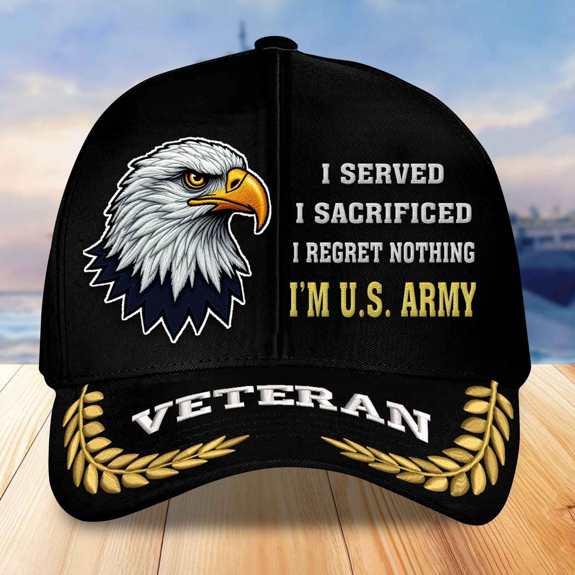 Premium US Army Embroidered Baseball Hats VPVC305803, Gifts For Army Veterans On Father's Day, Armed Forces Day, Independence Day, Veterans Day.