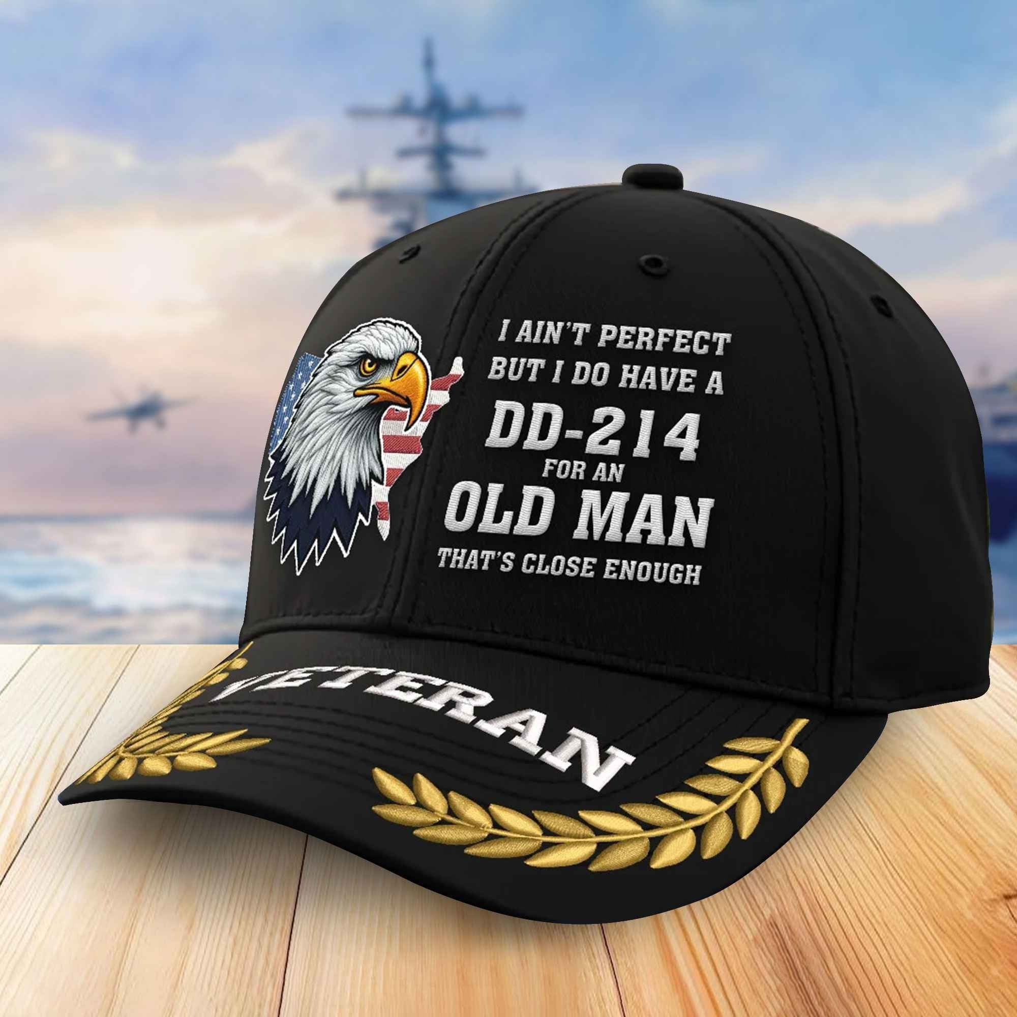 Premium US Veterans Embroidered Baseball Hats VPVC305503, Gifts For Veterans On Father's Day, Armed Forces Day, Independence Day, Veterans Day.