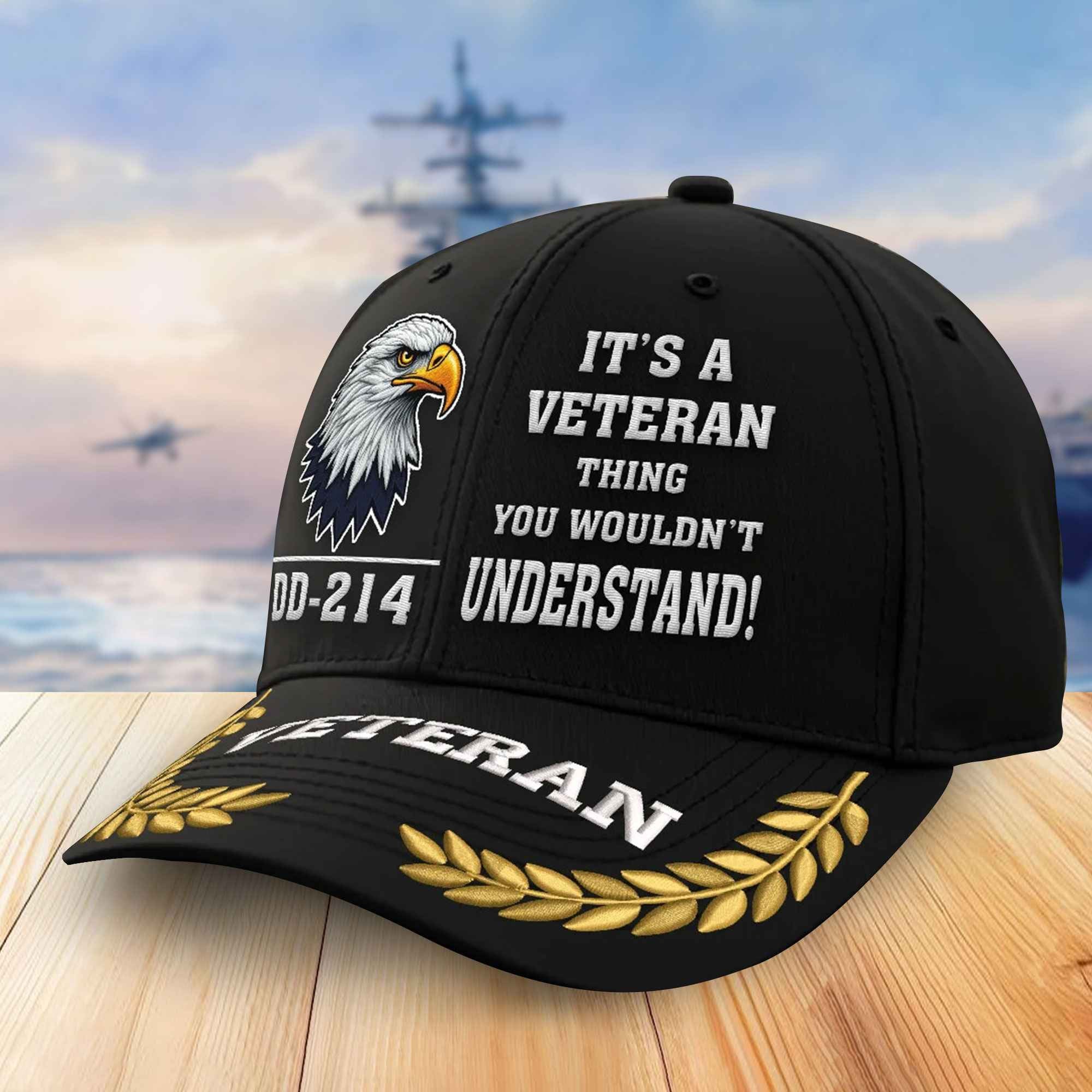 Premium US Veterans Embroidered Baseball Hats VPVC305903, Gifts For Veterans On Father's Day, Armed Forces Day, Independence Day, Veterans Day.