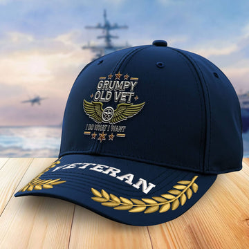 Premium US Veterans Embroidered Baseball Hats VPVC306302, Gifts For Veterans On Father's Day, Armed Forces Day, Independence Day, Veterans Day.