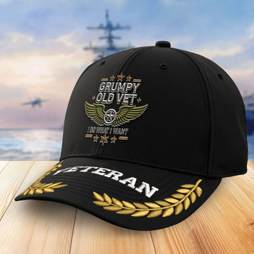 Premium US Veterans Embroidered Baseball Hats VPVC306303, Gifts For Veterans On Father's Day, Armed Forces Day, Independence Day, Veterans Day.