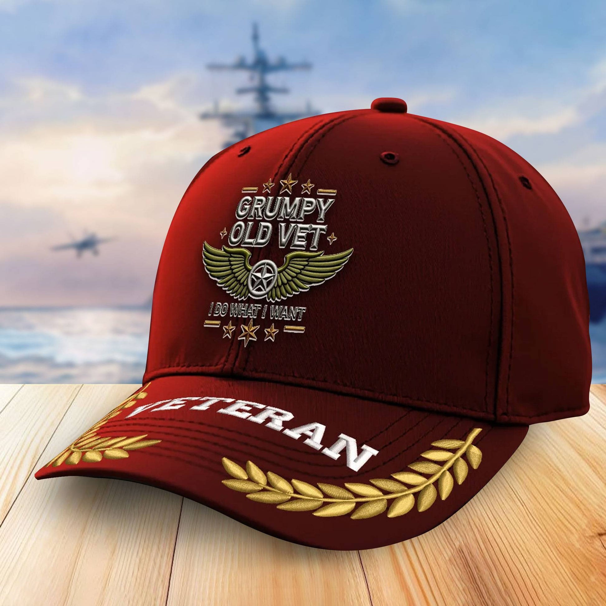 Premium US Veterans Embroidered Baseball Hats VPVC306301, Gifts For Veterans On Father's Day, Armed Forces Day, Independence Day, Veterans Day.