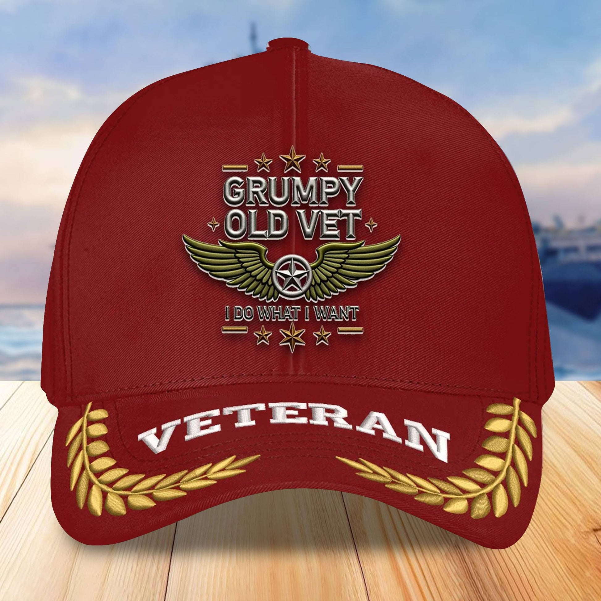 Premium US Veterans Embroidered Baseball Hats VPVC306301, Gifts For Veterans On Father's Day, Armed Forces Day, Independence Day, Veterans Day.