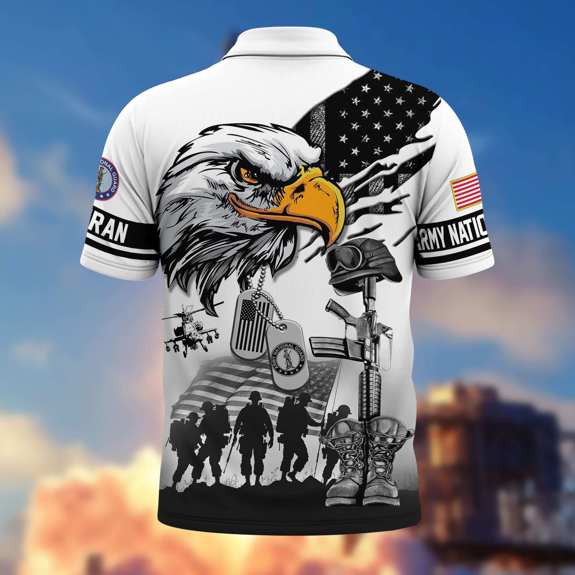 Premium US Veterans Polo Shirt BPHN090411, Gifts For US Veterans, Gifts On Memorial Day, Father's Day, Armed Forces Day, Veterans Day.