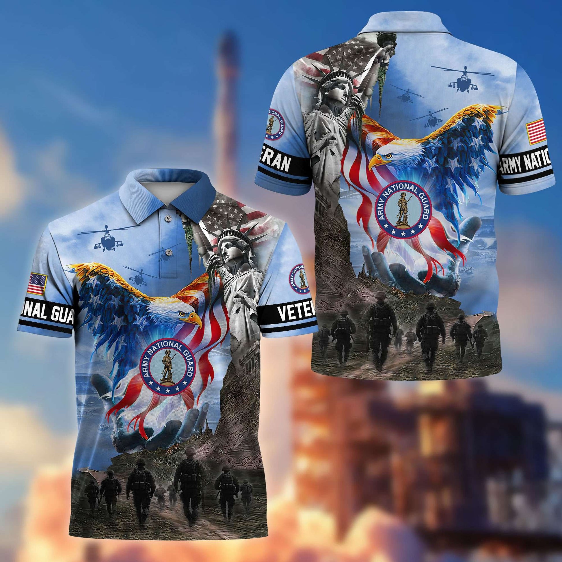 Premium US Veterans Polo Shirt BPHN100411, Gifts For US Veterans, Gifts On Memorial Day, Father's Day, Armed Forces Day, Veterans Day.