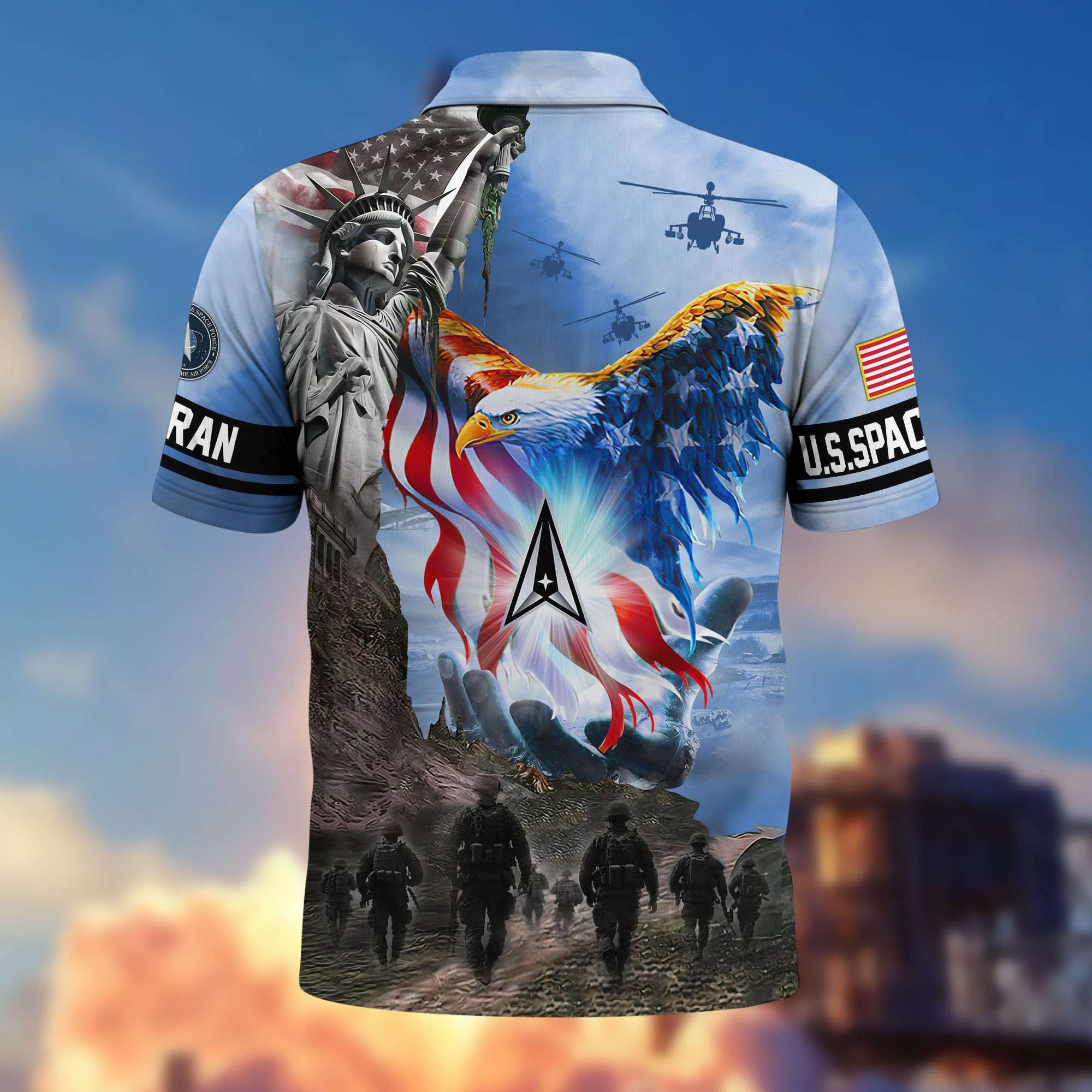 Premium US Veterans Polo Shirt BPHN100411, Gifts For US Veterans, Gifts On Memorial Day, Father's Day, Armed Forces Day, Veterans Day.