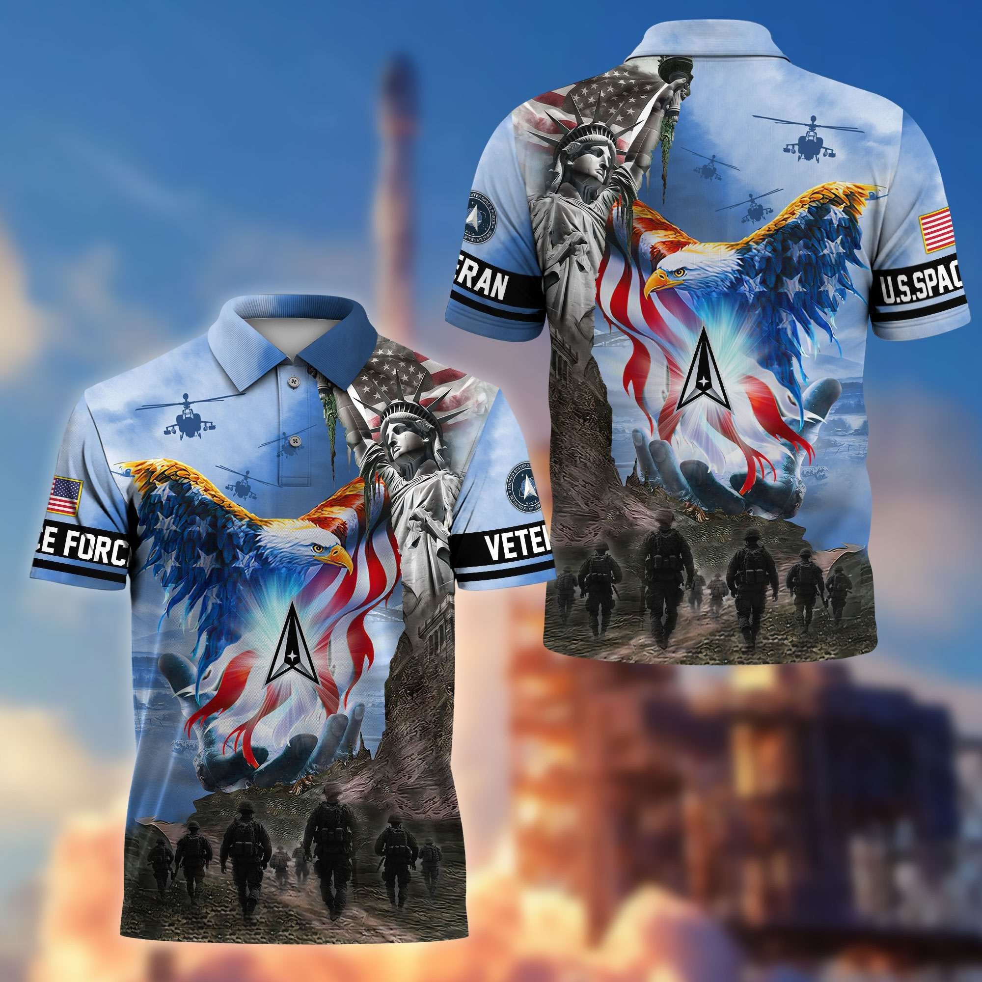 Premium US Veterans Polo Shirt BPHN100411, Gifts For US Veterans, Gifts On Memorial Day, Father's Day, Armed Forces Day, Veterans Day.