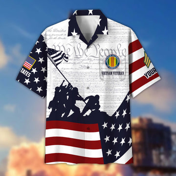 Premium Custom Vietnam Veteran Hawaiian Shirt VPVC403906, Gifts For Vietnam Veteran, Best Gifts On Father's Day, Armed Forces Day, Independence Day, Veterans Day.