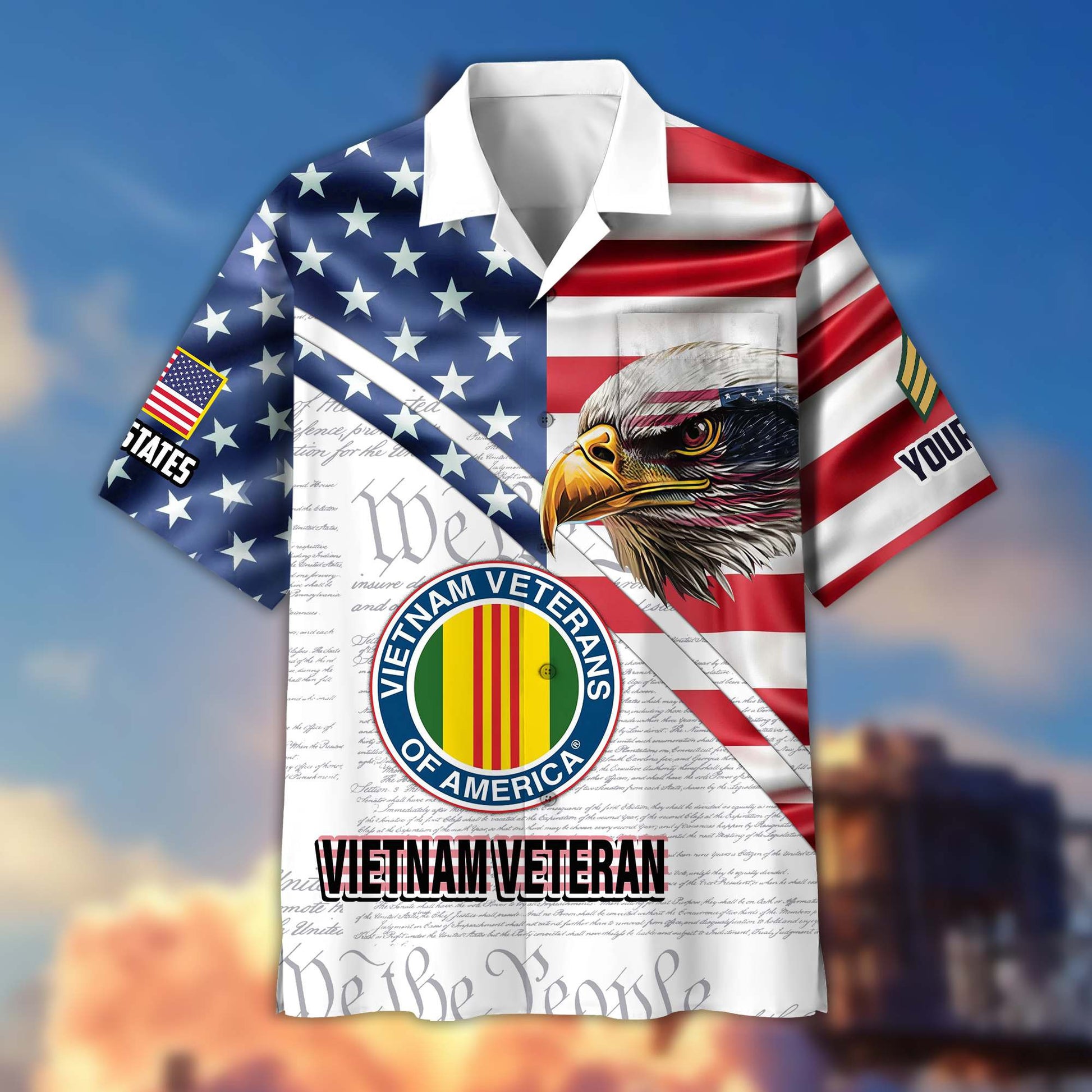 Premium Custom Vietnam Veteran Hawaiian Shirt VPVC404006, Gifts For Vietnam Veteran, Best Gifts On Father's Day, Armed Forces Day, Independence Day, Veterans Day.