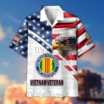 Premium Custom Vietnam Veteran Hawaiian Shirt VPVC404006, Gifts For Vietnam Veteran, Best Gifts On Father's Day, Armed Forces Day, Independence Day, Veterans Day.