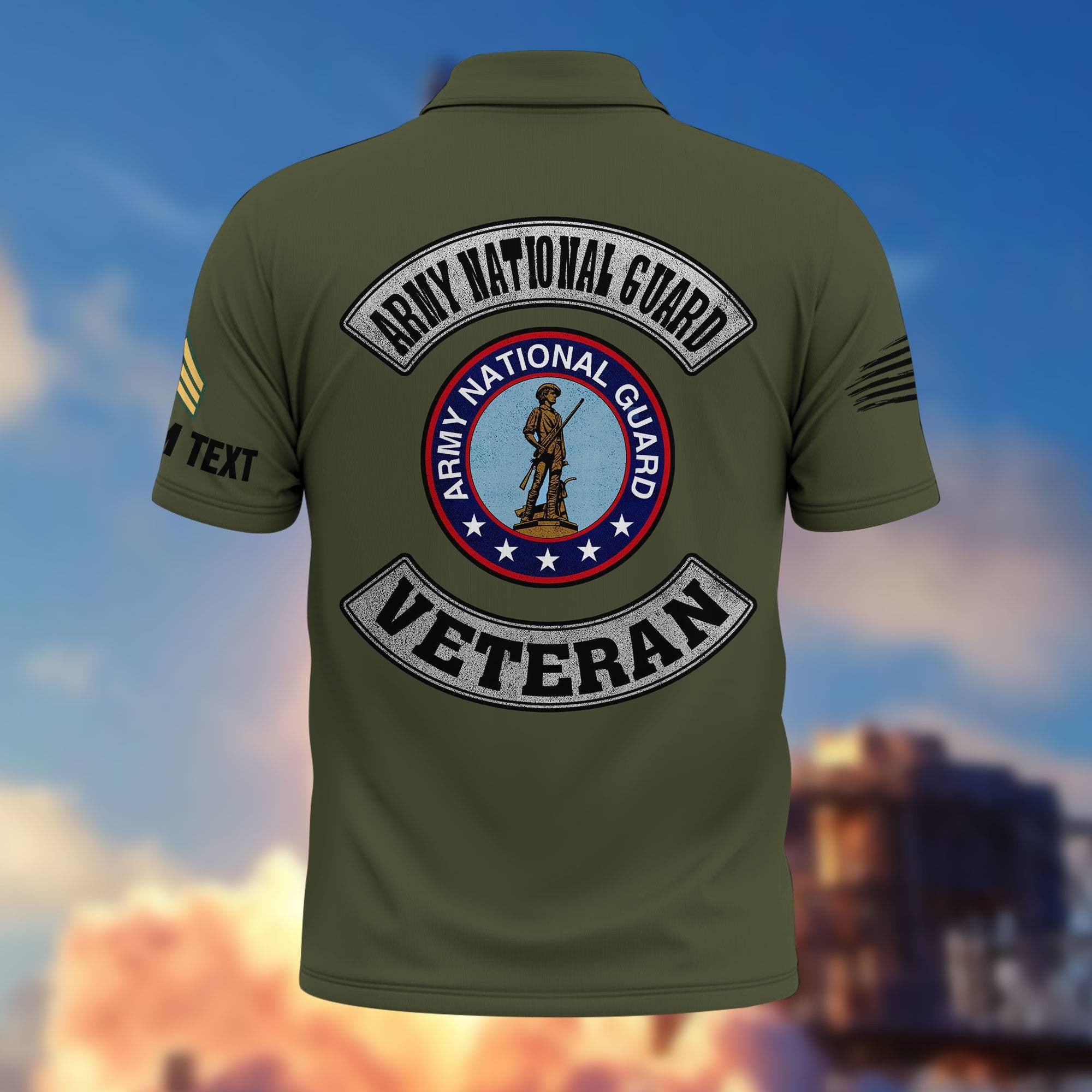 Premium Custom US Army National Guard Polo Shirt VPVC217108, Gifts For Army National Guard Veteran, Best Gifts On Father's Day, Armed Forces Day, Independence Day, Veterans Day.