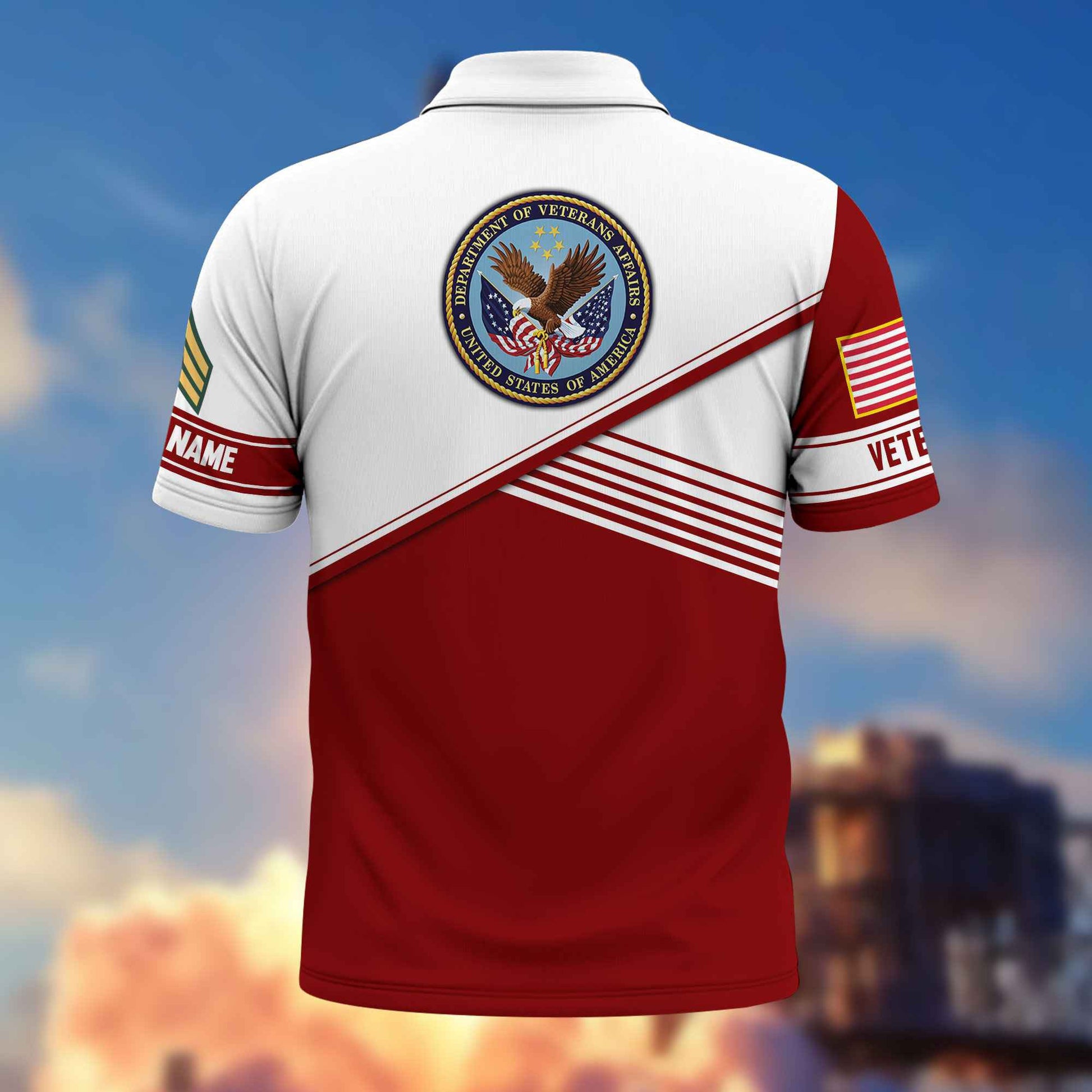 Premium US Veteran Polo Shirt VPVC217407, Custom Name, Rank, Gifts For US Veteran, Best Gifts On Father's Day, Armed Forces Day, Independence Day, Veterans Day.