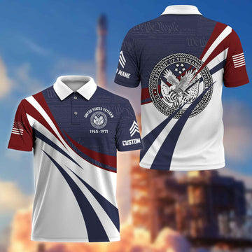 Premium US Veteran Polo Shirt VPVC217907, Custom Name, Rank, Year, Gifts For US Veteran, Best Gifts On Father's Day, Armed Forces Day, Independence Day, Veterans Day.