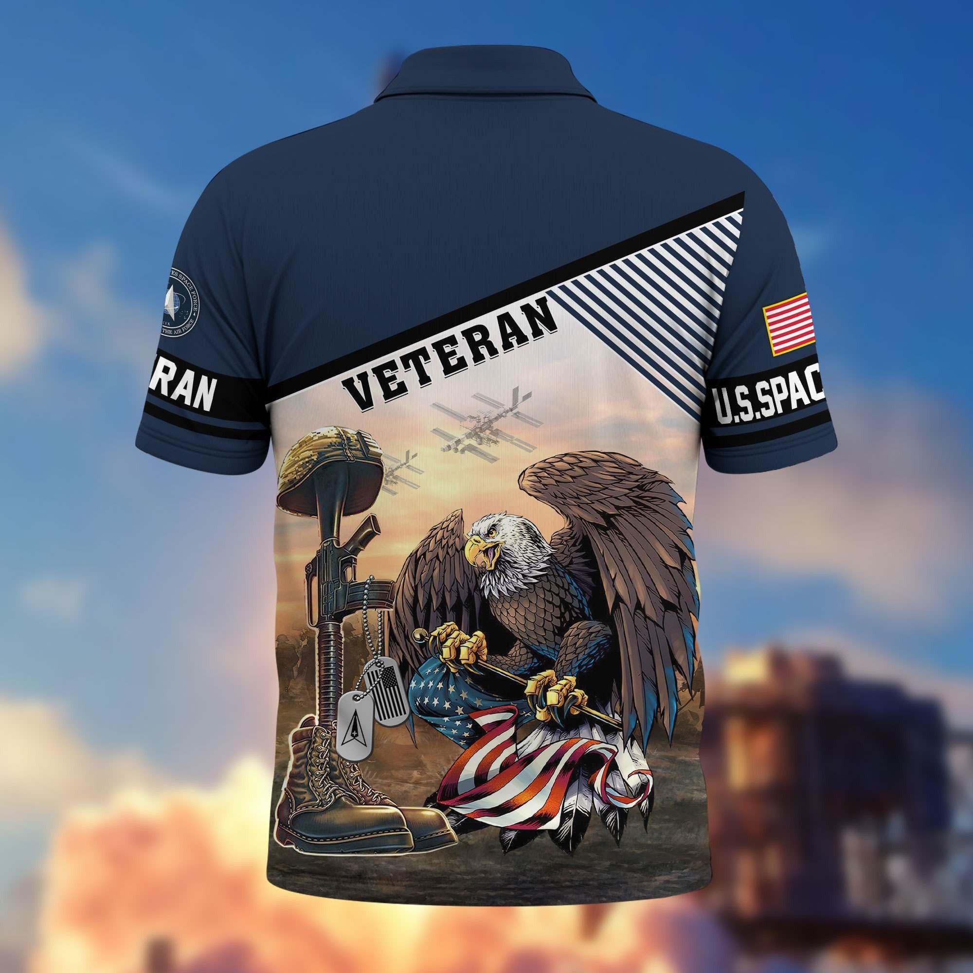 Premium US Veterans Polo Shirt BPHN100412, Gifts For US Veterans, Gifts On Memorial Day, Father's Day, Armed Forces Day, Veterans Day.