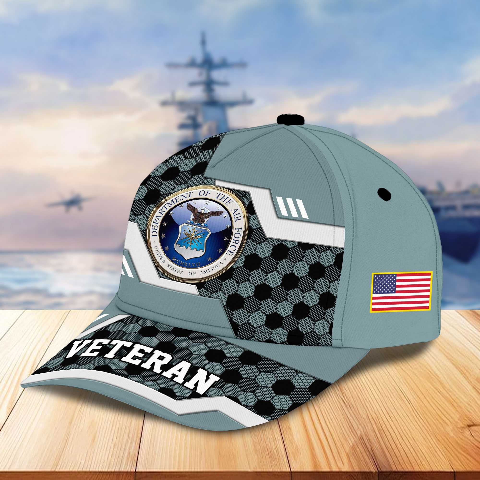 Premium US Veterans Baseball Hats BPHN220411, Gifts For US Veterans On Father's Day, Armed Forces Day, Independence Day, Veterans Day.