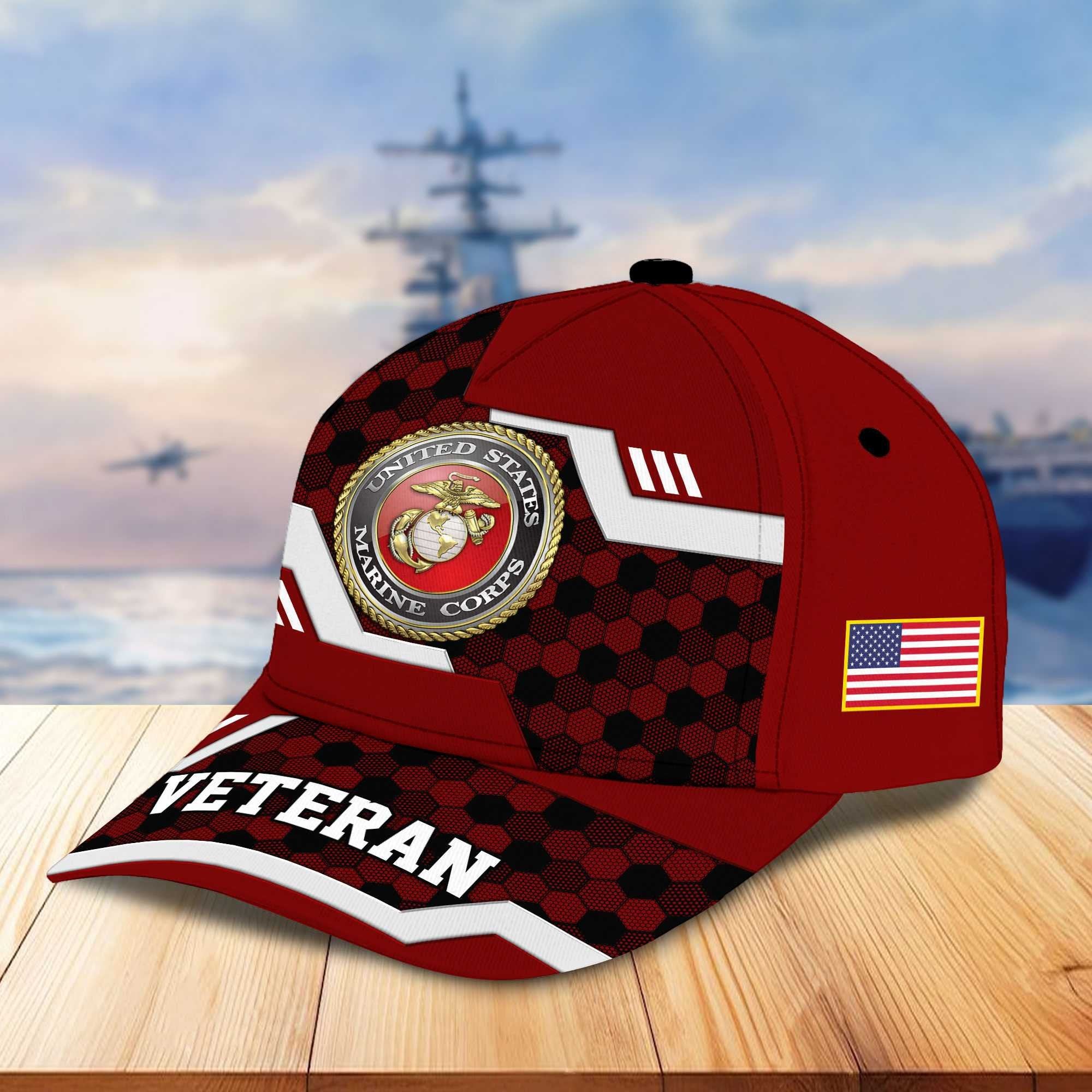 Premium US Veterans Baseball Hats BPHN220411, Gifts For US Veterans On Father's Day, Armed Forces Day, Independence Day, Veterans Day.