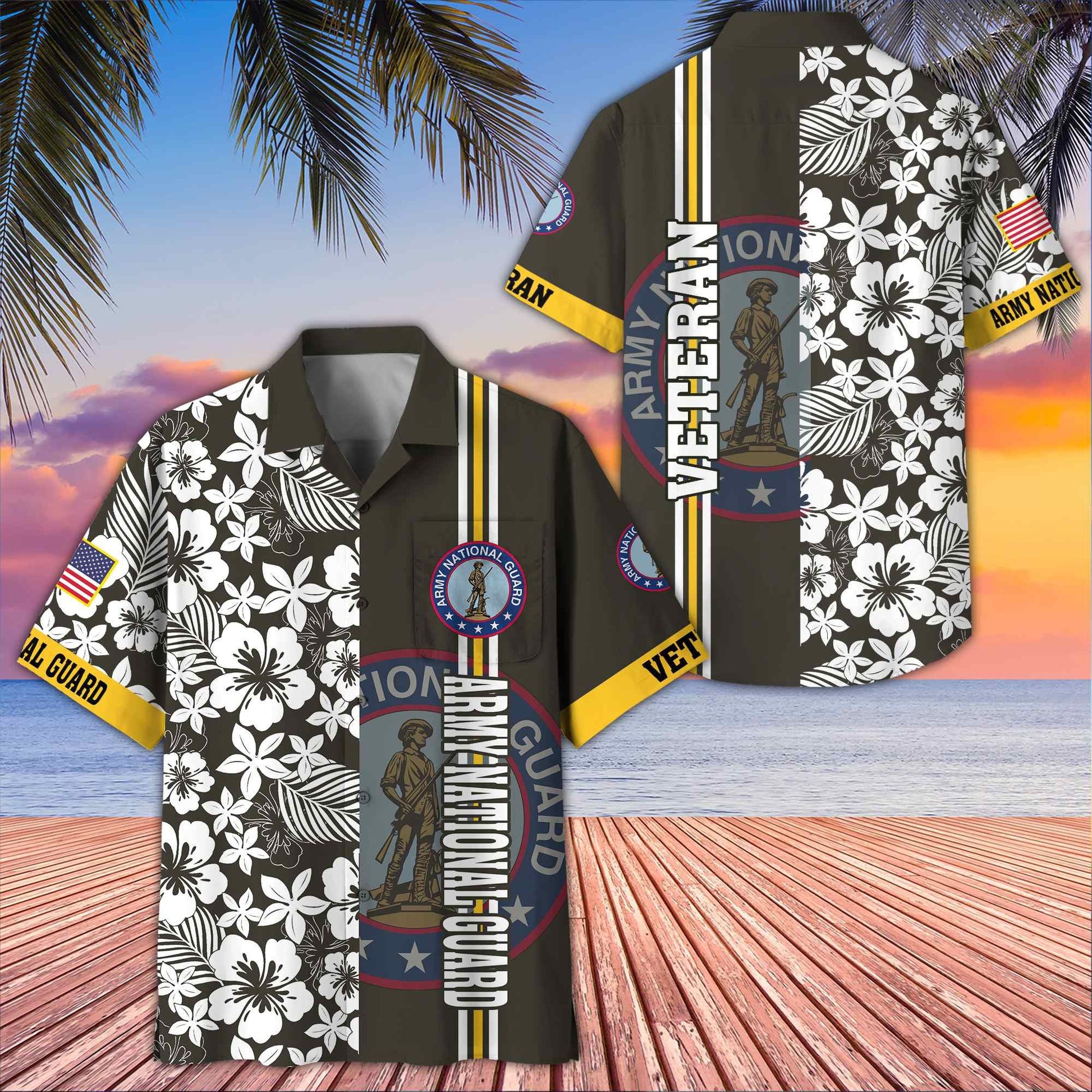 Premium US Veterans Hawaiian Shirt With Pocket BPVC230402, Gifts For US Veterans, Gifts On Memorial Day, Father's Day, Armed Forces Day, Veterans Day.