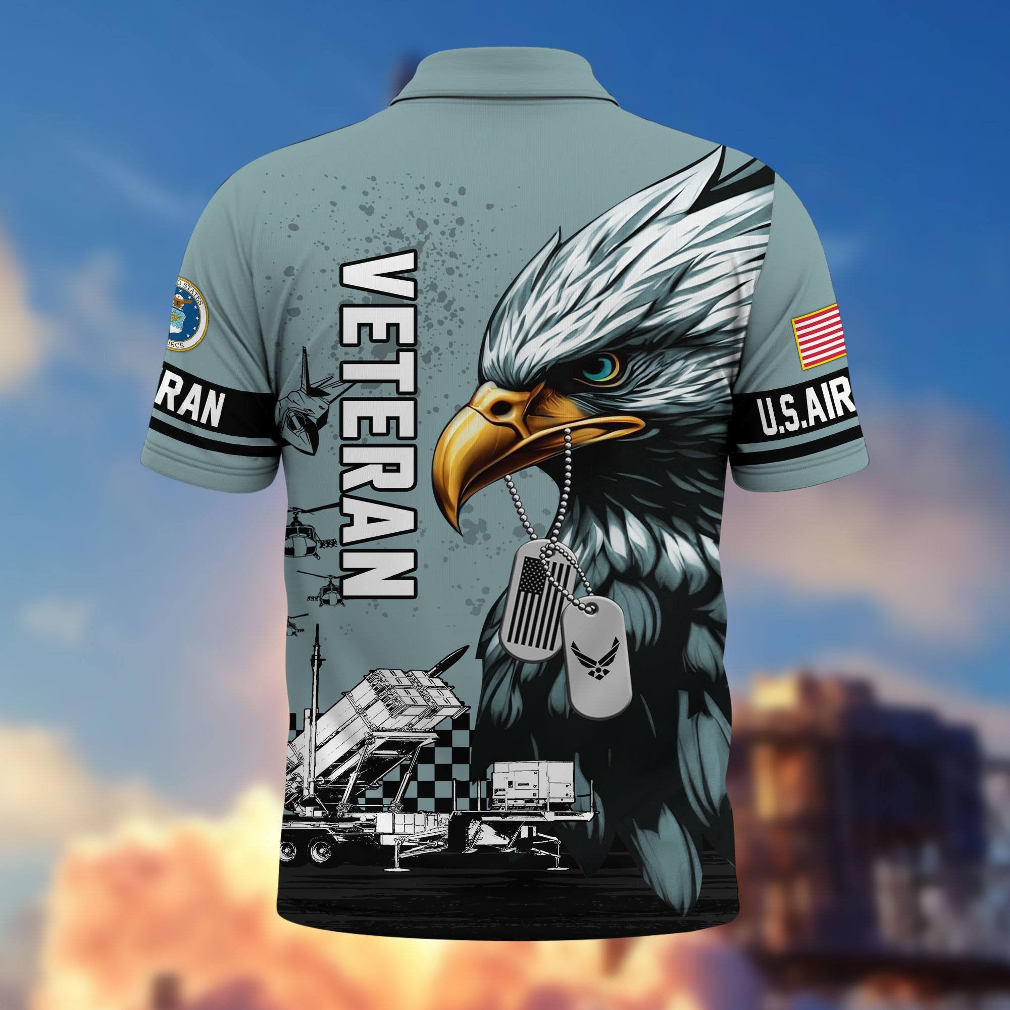 Premium US Veterans Polo Shirt BPHN230412, Gifts For US Veterans, Gifts On Memorial Day, Father's Day, Armed Forces Day, Veterans Day.
