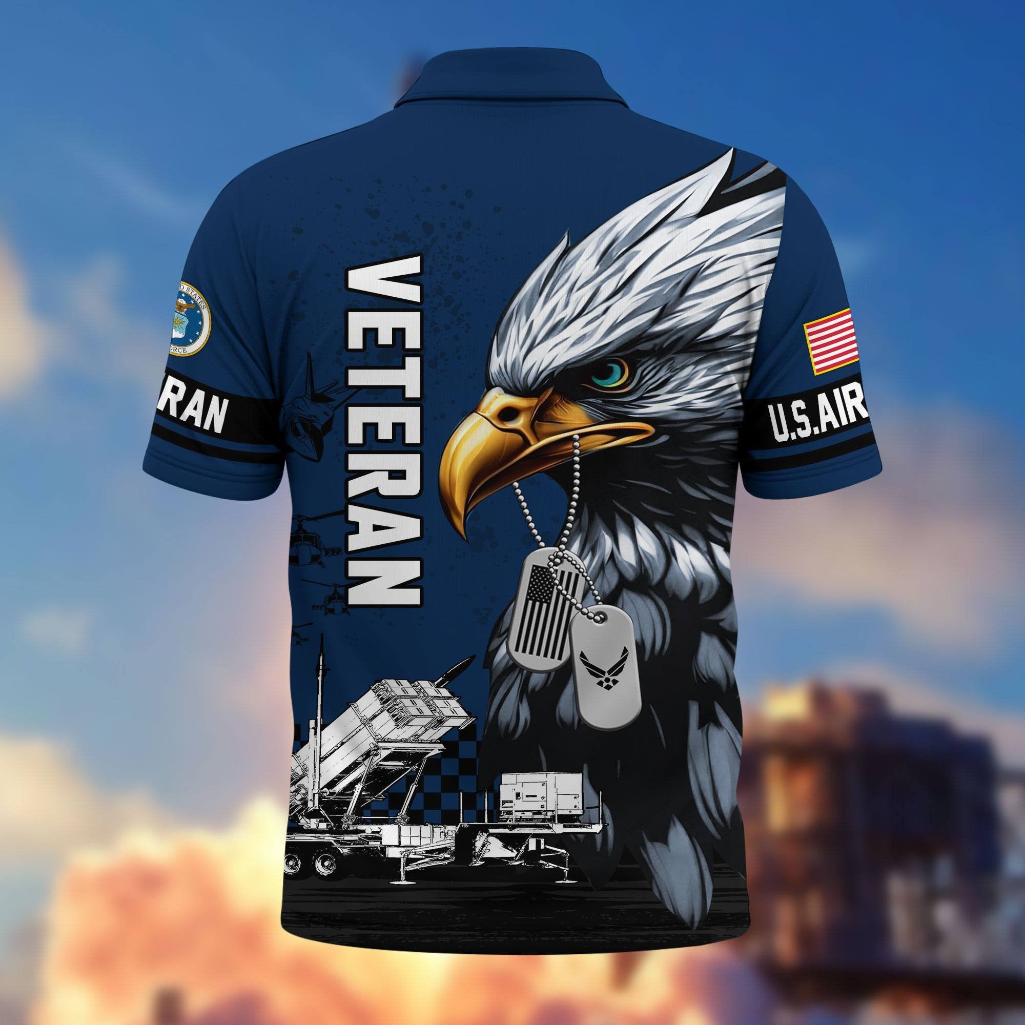 Premium US Veterans Polo Shirt BPHN230412, Gifts For US Veterans, Gifts On Memorial Day, Father's Day, Armed Forces Day, Veterans Day.