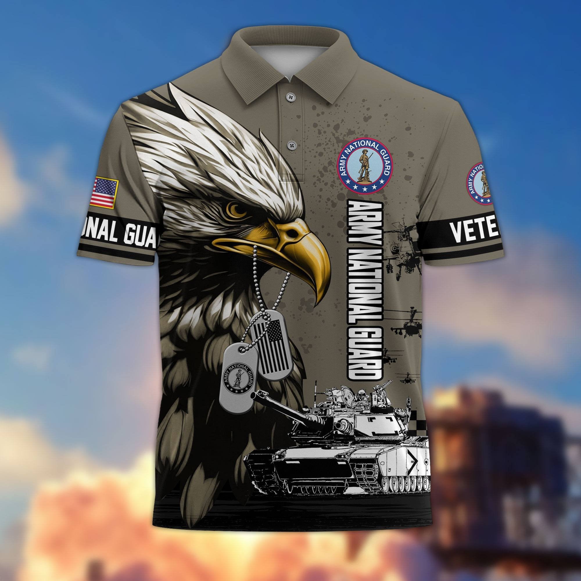 Premium US Veterans Polo Shirt BPHN230412, Gifts For US Veterans, Gifts On Memorial Day, Father's Day, Armed Forces Day, Veterans Day.