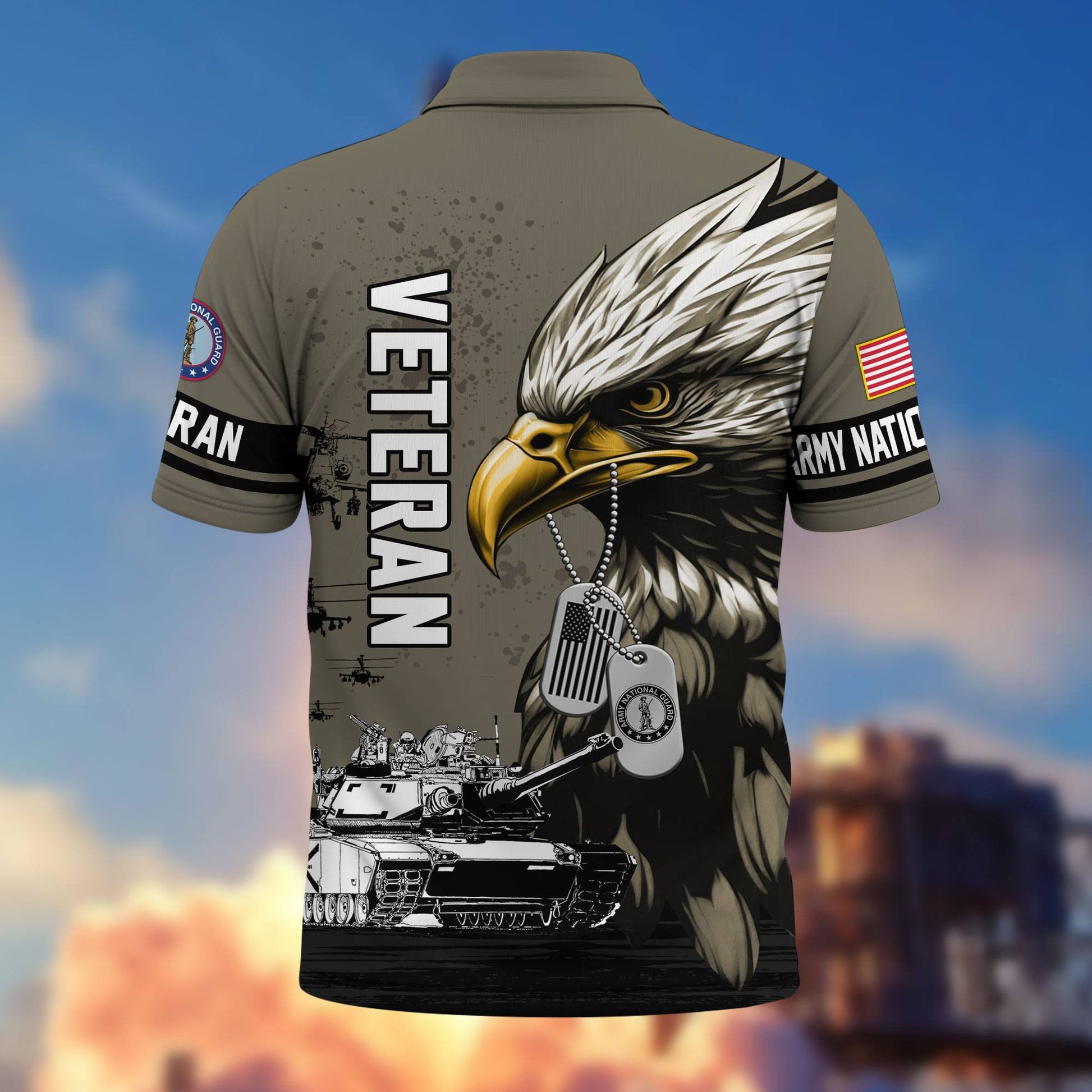 Premium US Veterans Polo Shirt BPHN230412, Gifts For US Veterans, Gifts On Memorial Day, Father's Day, Armed Forces Day, Veterans Day.