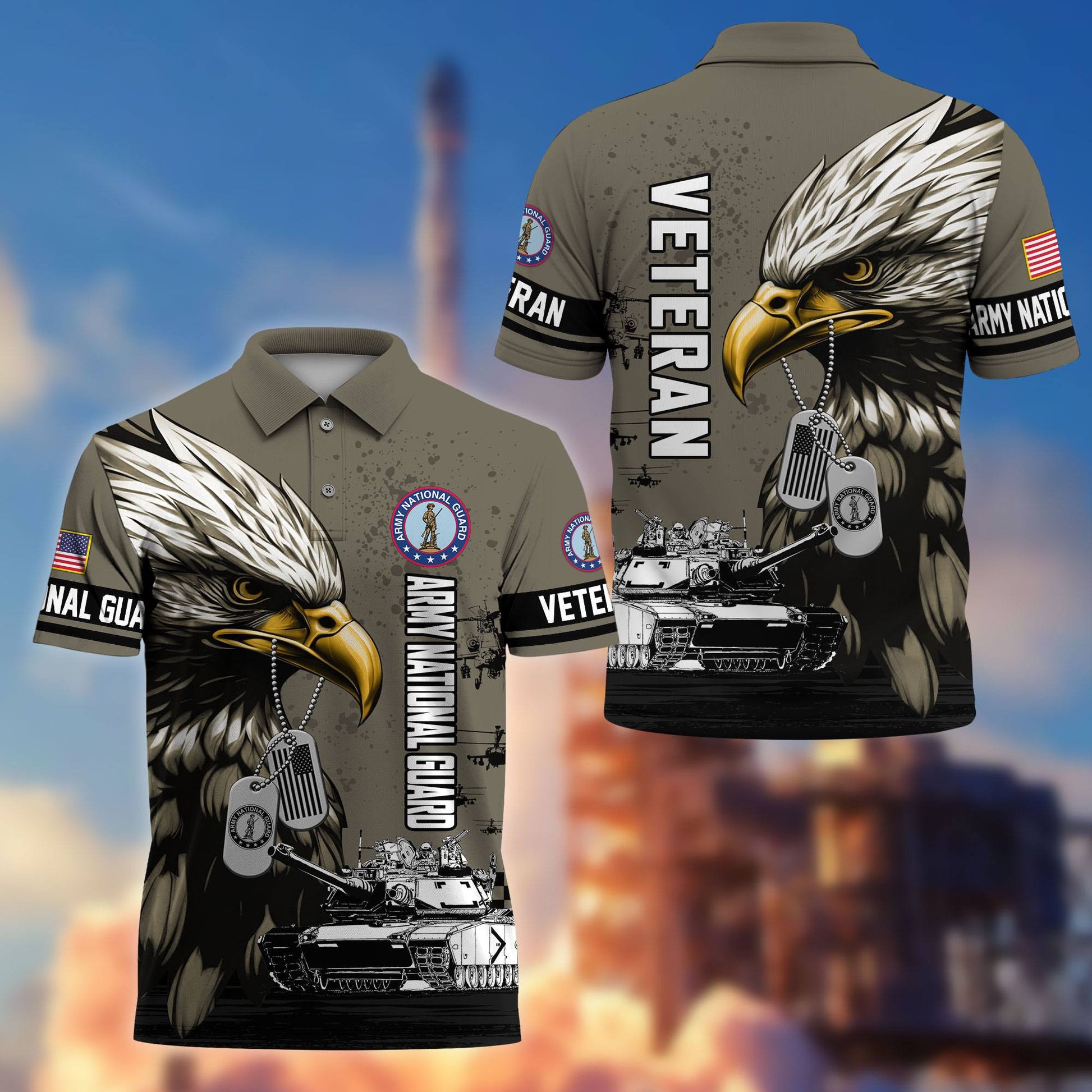 Premium US Veterans Polo Shirt BPHN230412, Gifts For US Veterans, Gifts On Memorial Day, Father's Day, Armed Forces Day, Veterans Day.