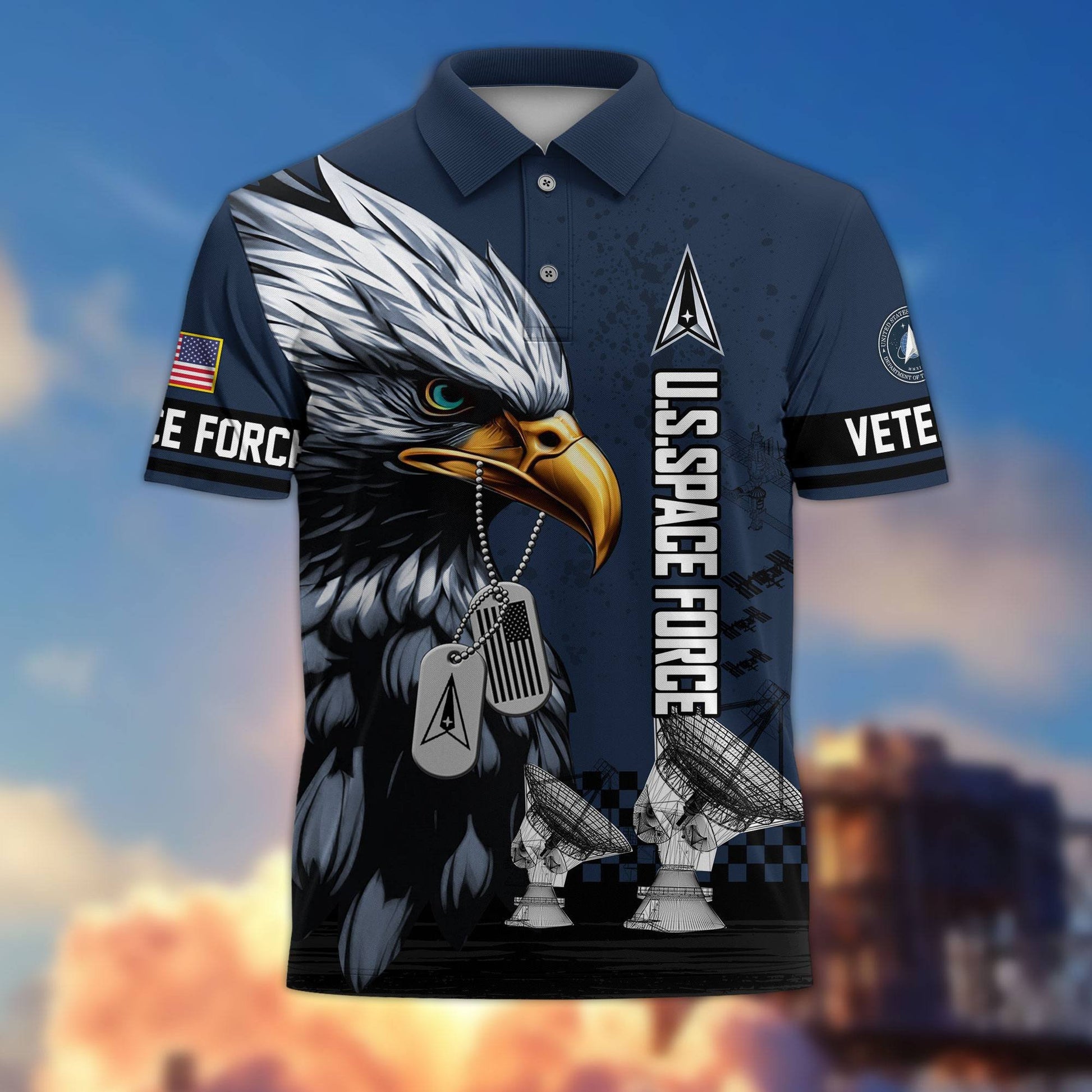 Premium US Veterans Polo Shirt BPHN230412, Gifts For US Veterans, Gifts On Memorial Day, Father's Day, Armed Forces Day, Veterans Day.