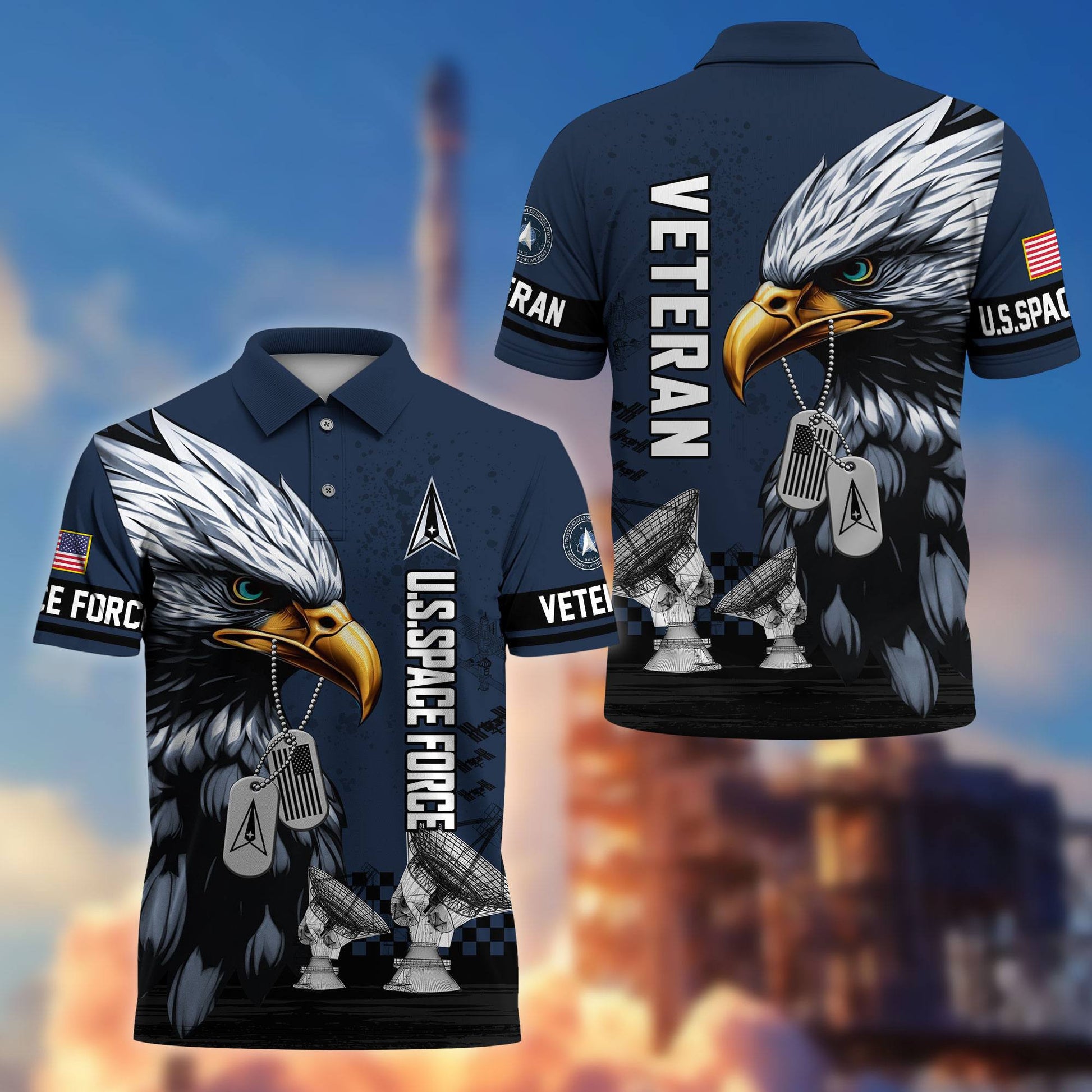 Premium US Veterans Polo Shirt BPHN230412, Gifts For US Veterans, Gifts On Memorial Day, Father's Day, Armed Forces Day, Veterans Day.