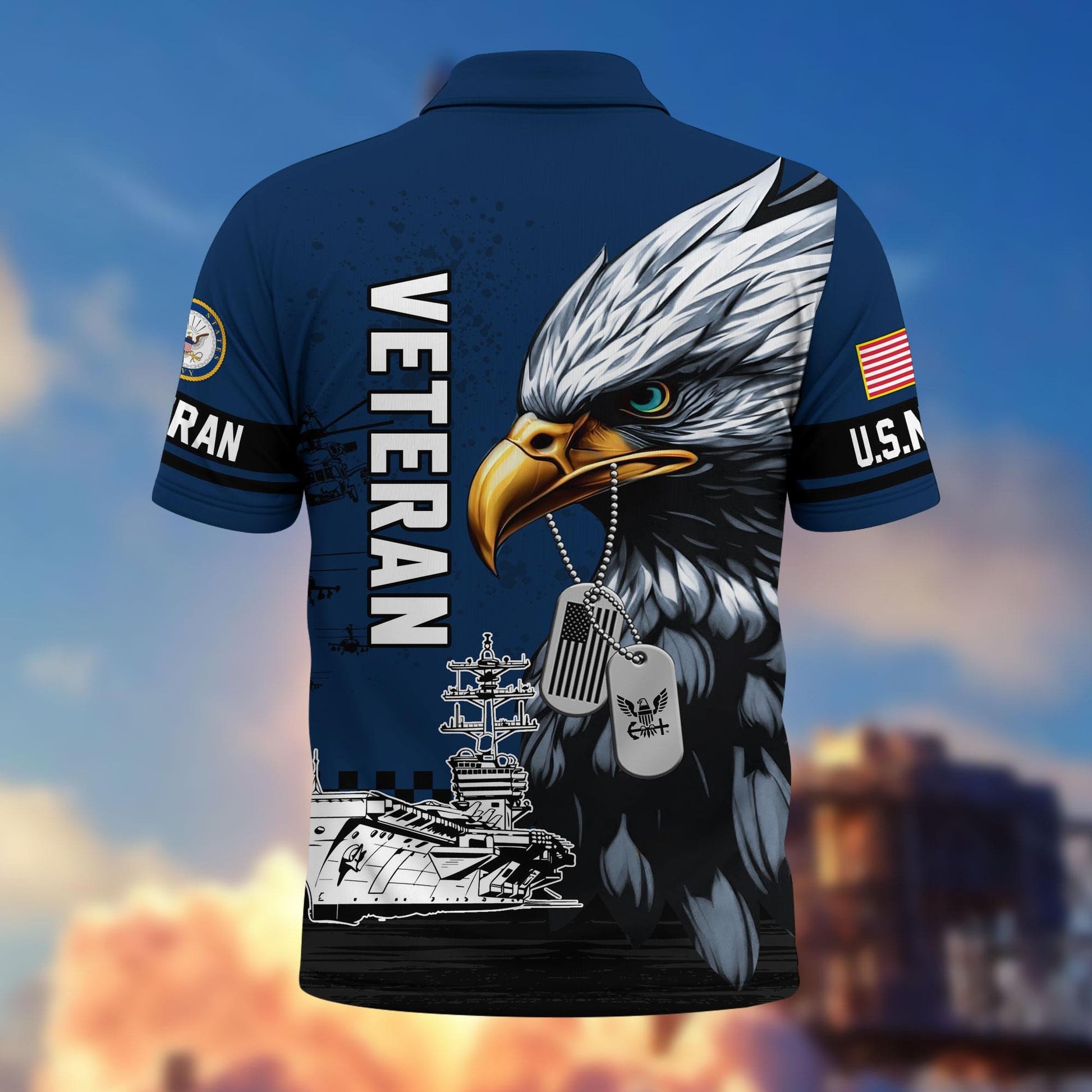 Premium US Veterans Polo Shirt BPHN230412, Gifts For US Veterans, Gifts On Memorial Day, Father's Day, Armed Forces Day, Veterans Day.
