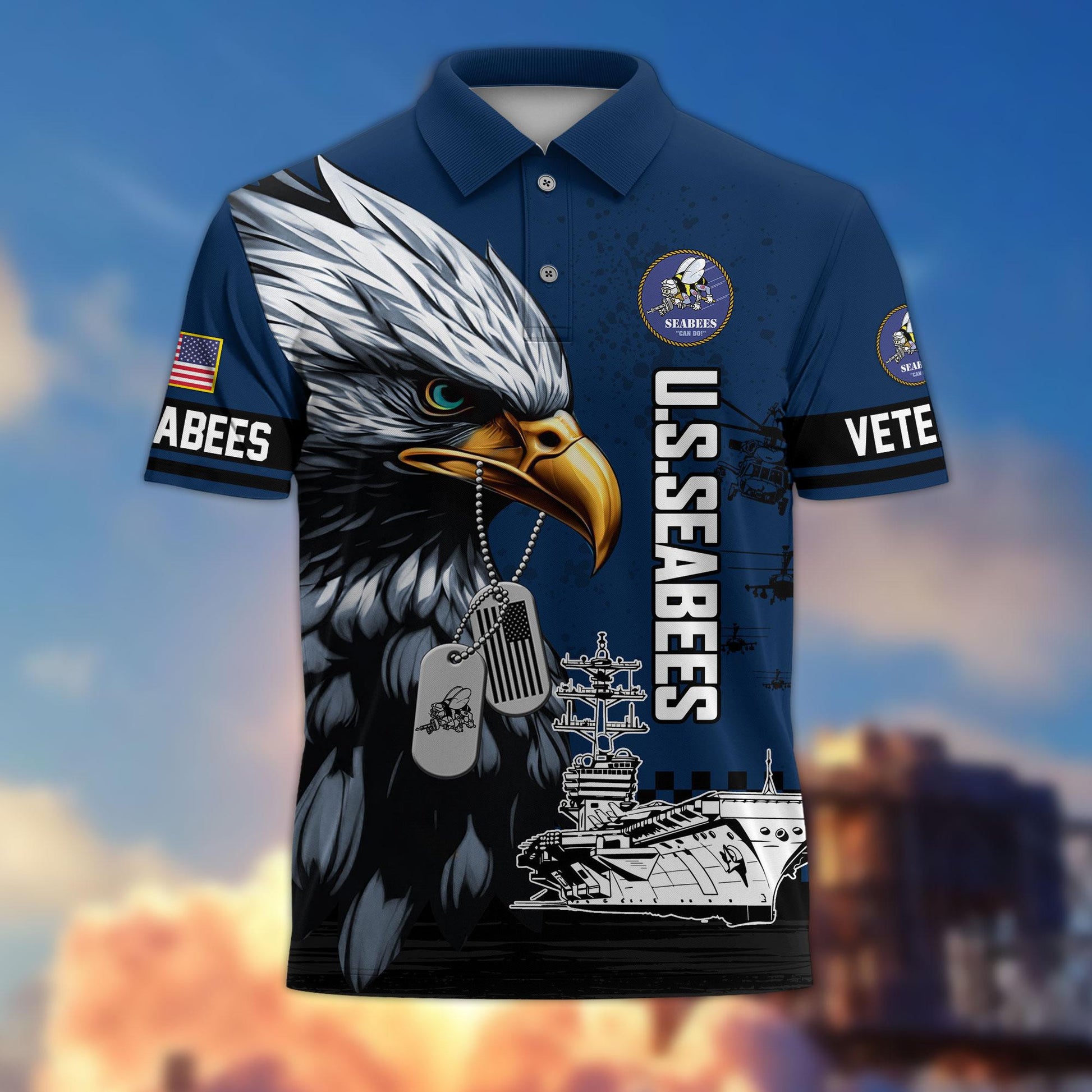 Premium US Veterans Polo Shirt BPHN230412, Gifts For US Veterans, Gifts On Memorial Day, Father's Day, Armed Forces Day, Veterans Day.