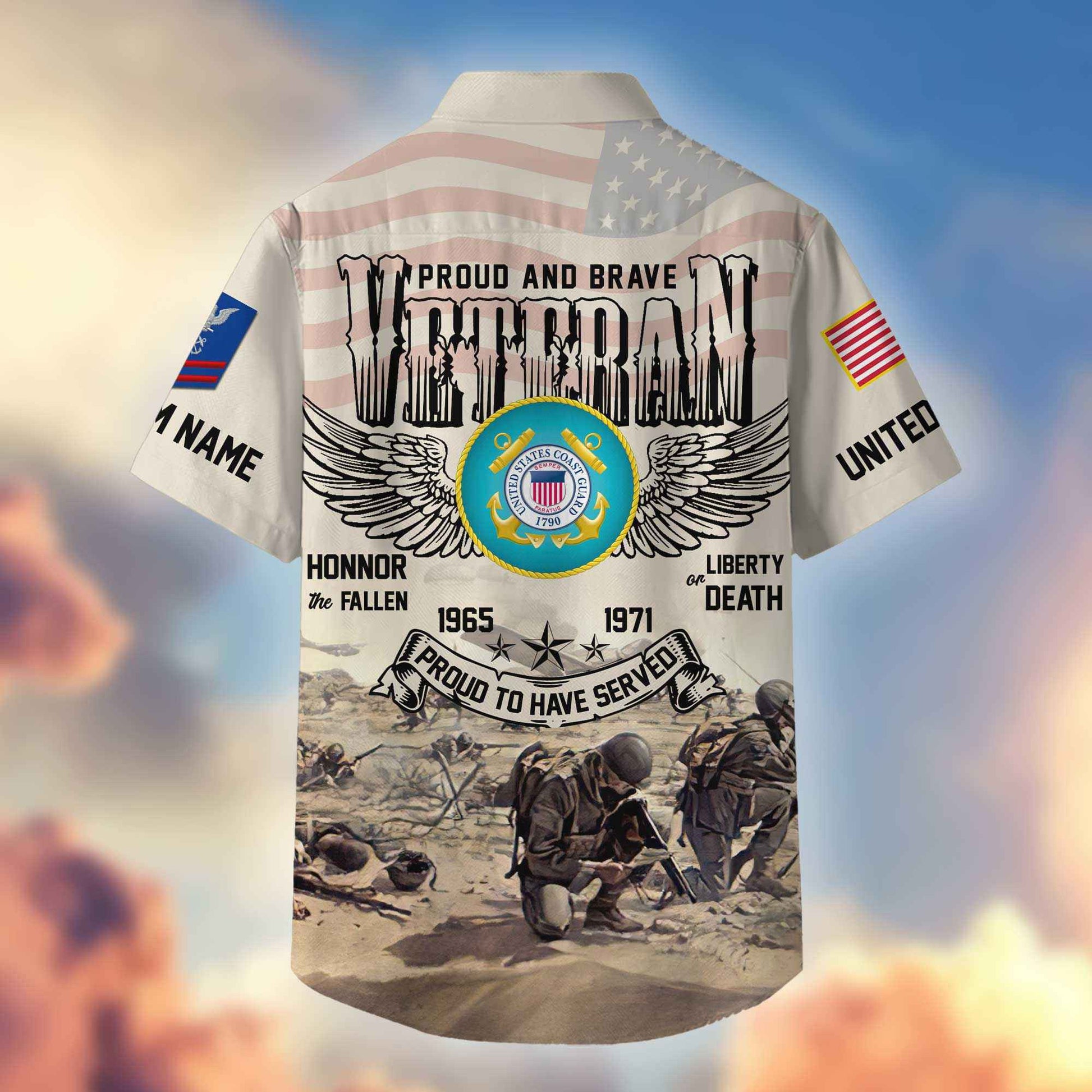 USCG Custom Hawaiian Shirt VPVC404405, Gifts For Coast Guard Veteran, Best Gifts On Father's Day, Armed Forces Day, Independence Day, Veterans Day.