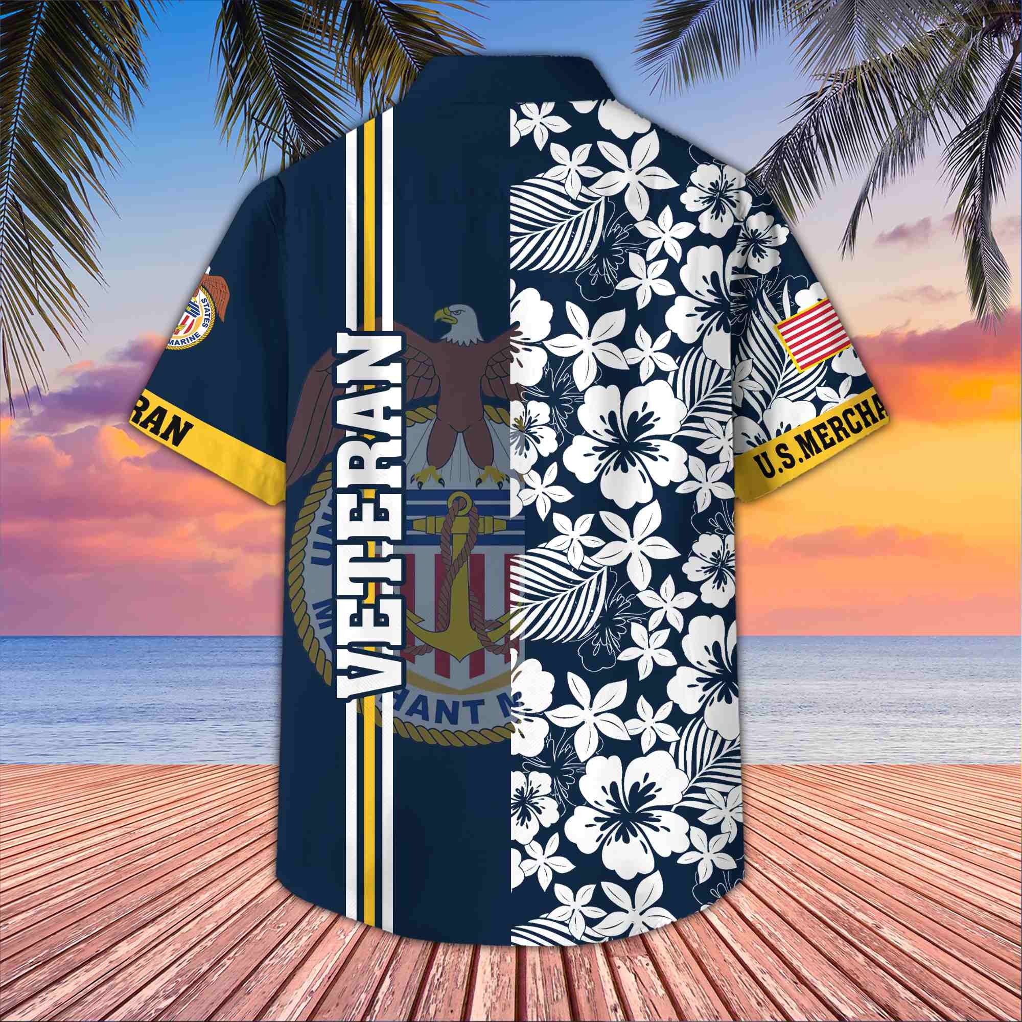 Premium US Merchant Marine Hawaiian Shirt BPVC120511