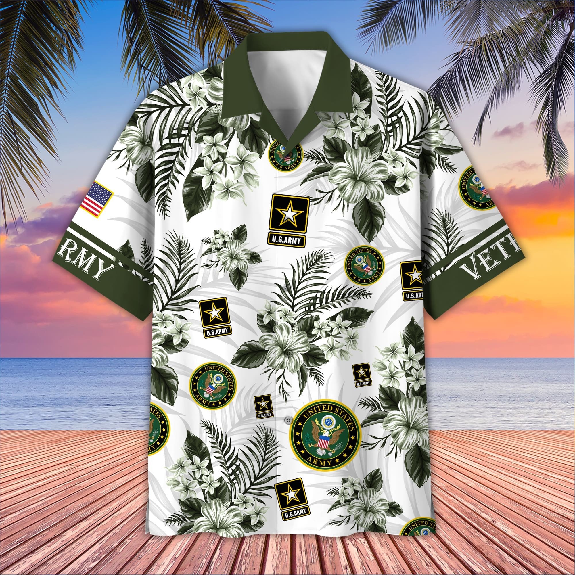 Premium US Veterans Hawaiian Shirt BPVC230403, Gifts For US Veterans, Gifts On Memorial Day, Father's Day, Armed Forces Day, Veterans Day.