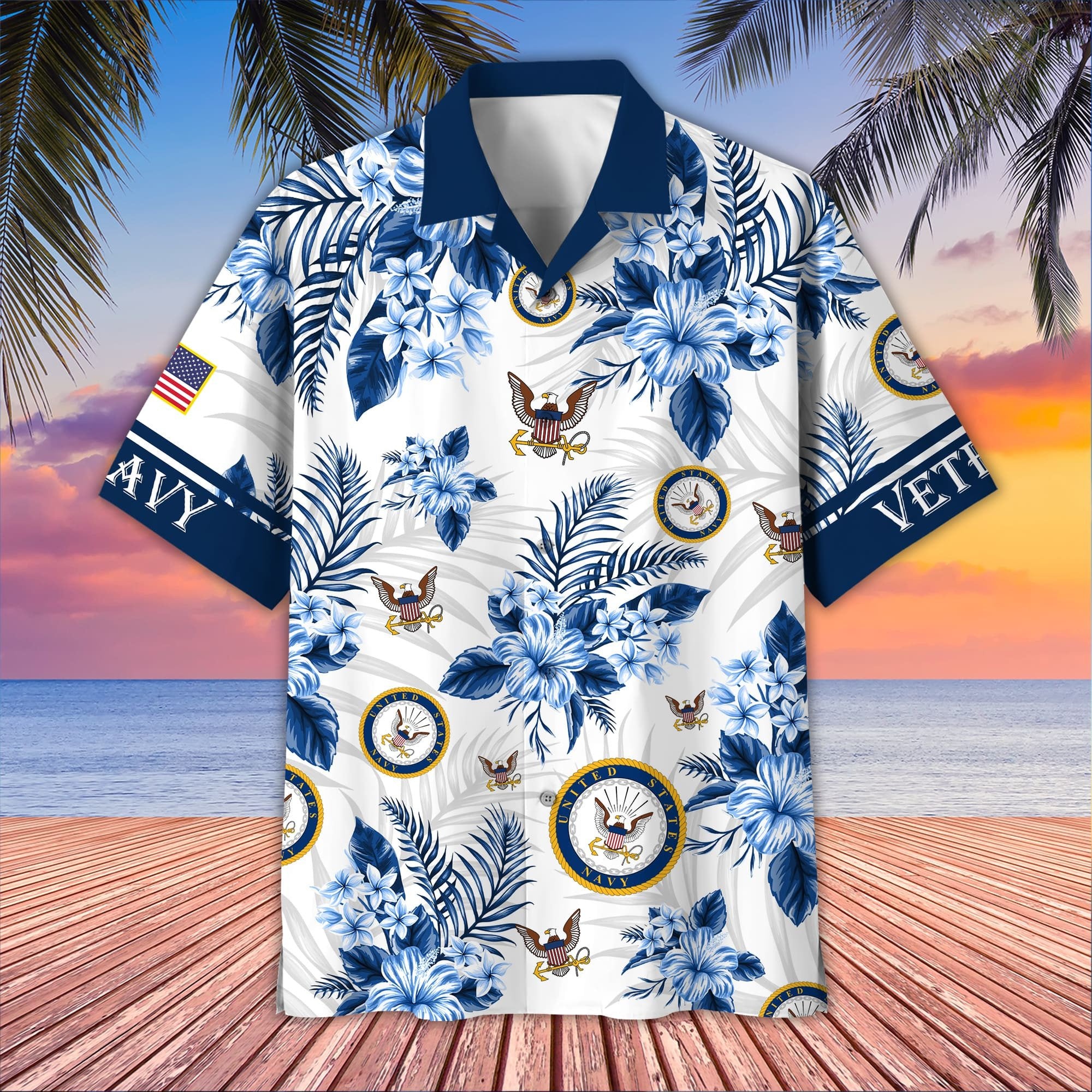 Premium US Veterans Hawaiian Shirt BPVC230403, Gifts For US Veterans, Gifts On Memorial Day, Father's Day, Armed Forces Day, Veterans Day.