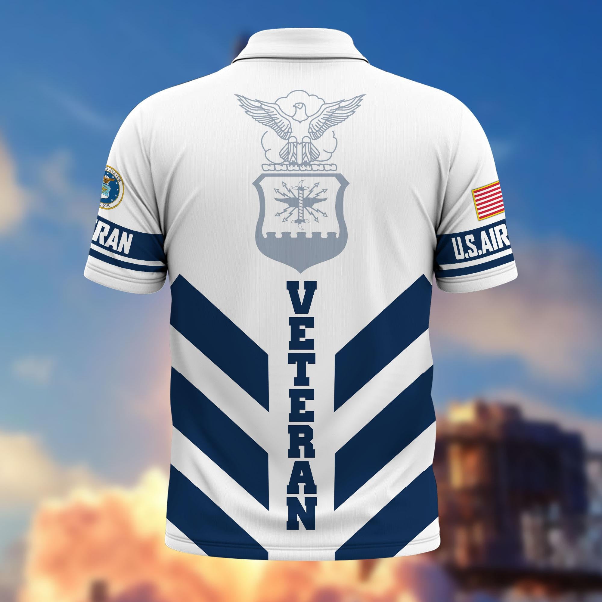 Premium US Veterans Polo Shirt BPHN280411, Gifts For US Veterans, Gifts On Father's Day, Armed Forces Day, Veterans Day.